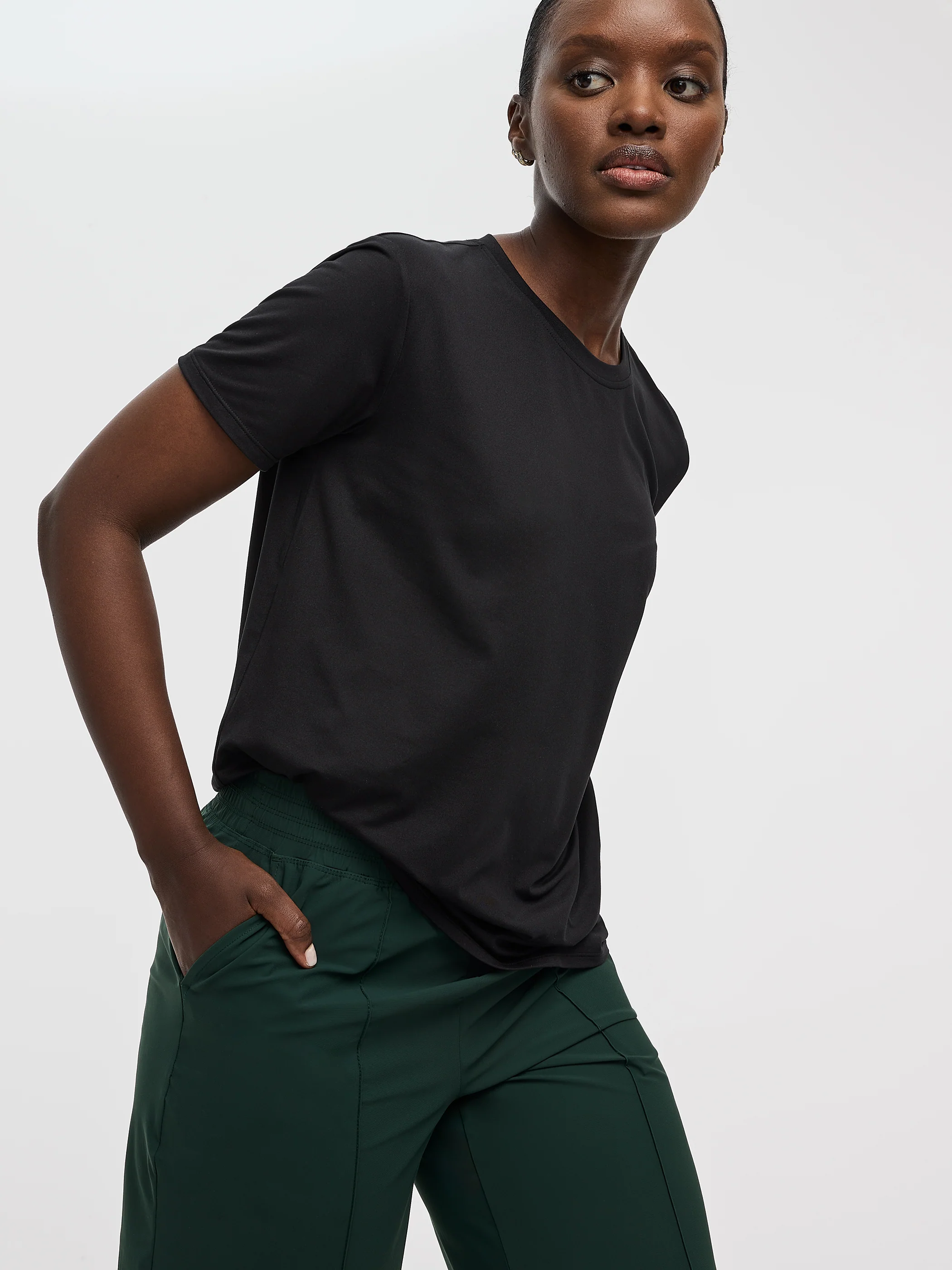 Crew-Neck T-Shirt- DRY-LUX (R) Hyba Essentials - Image 4