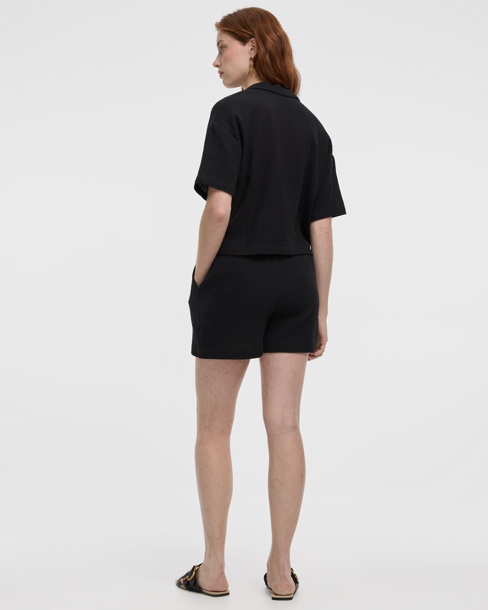 Waffled Short-Sleeve Shirt - Image 2