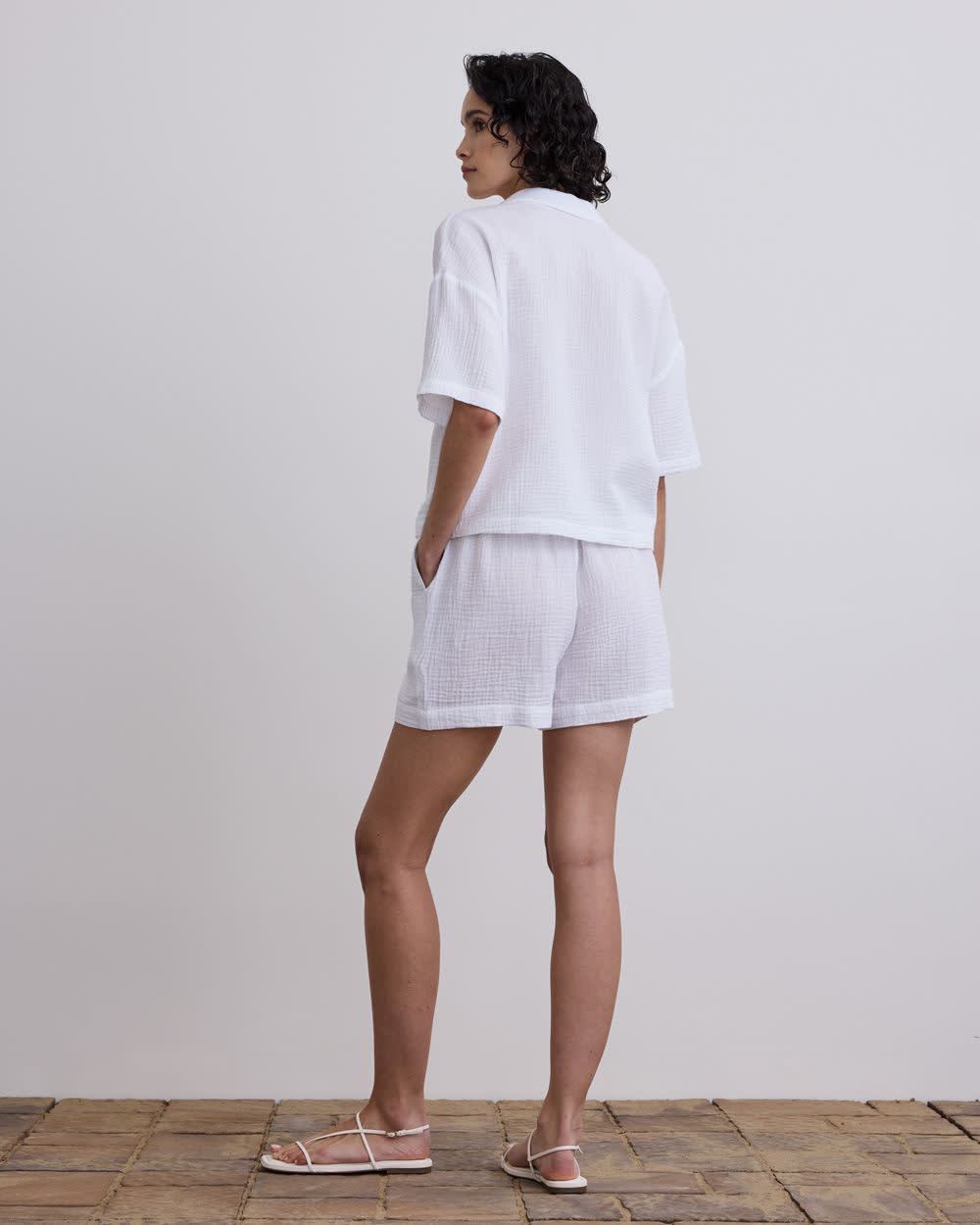 Waffled Short-Sleeve Shirt - Image 6