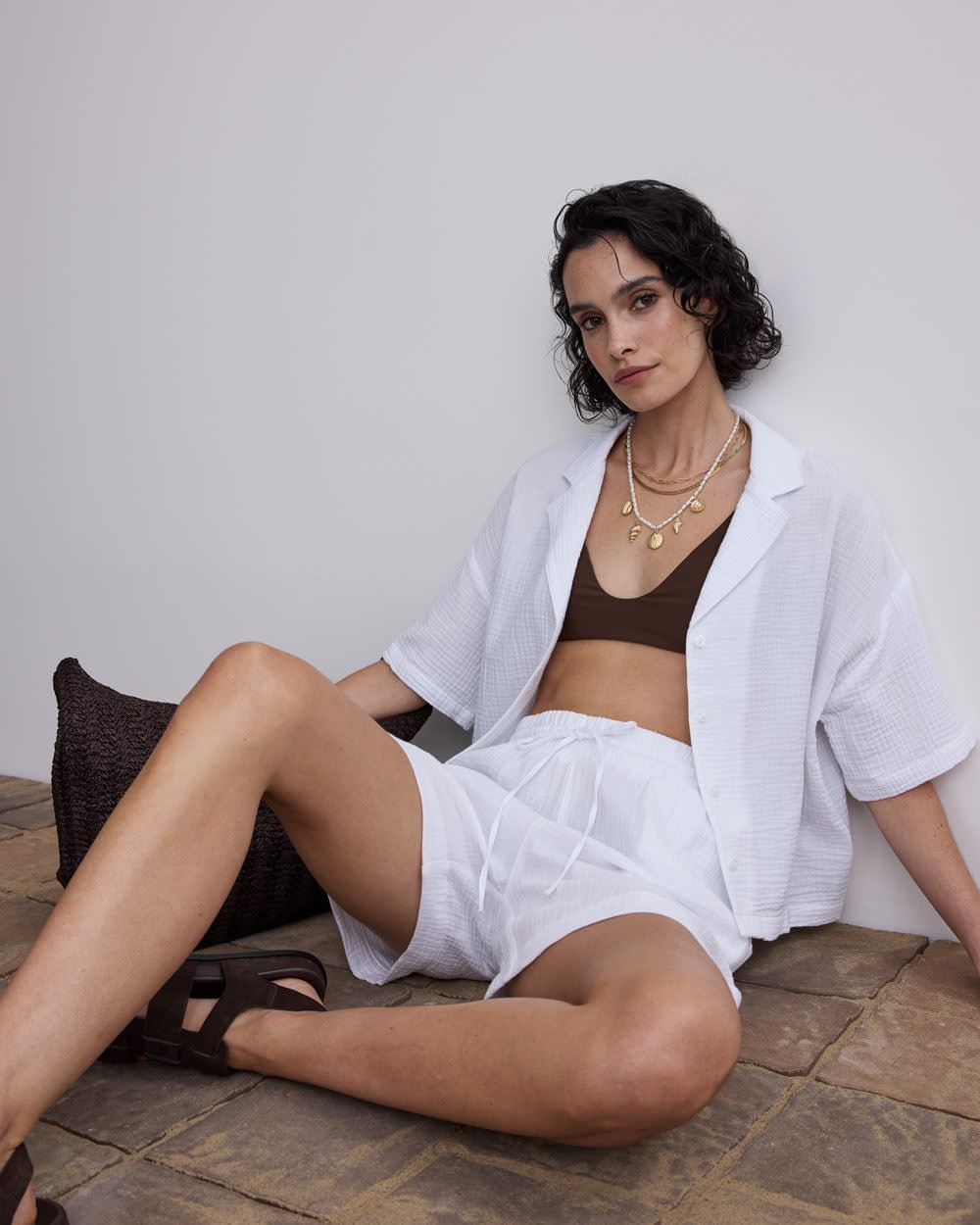 Waffled Short-Sleeve Shirt - Image 7