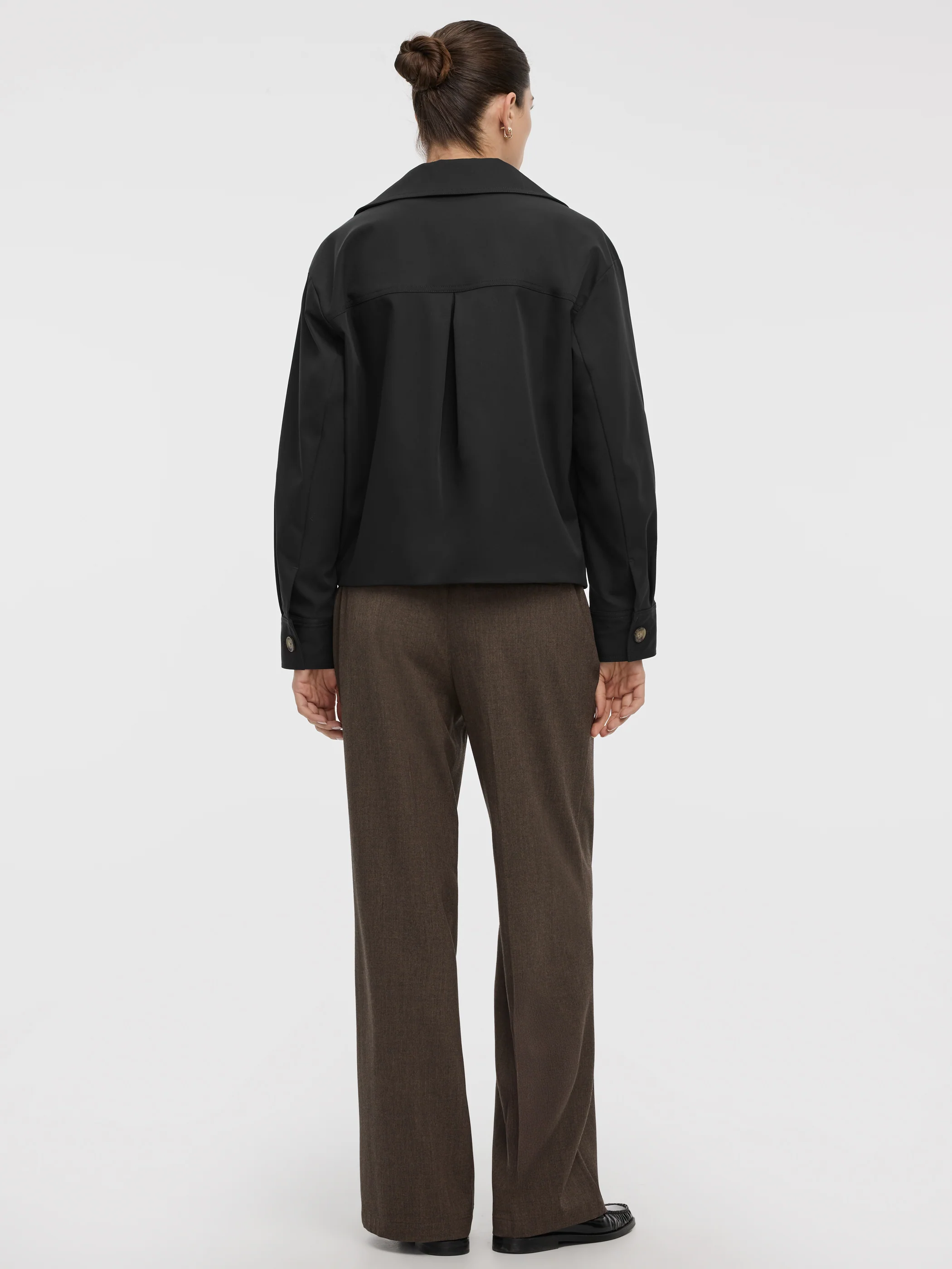 Short Mock-Neck Coat - Image 3