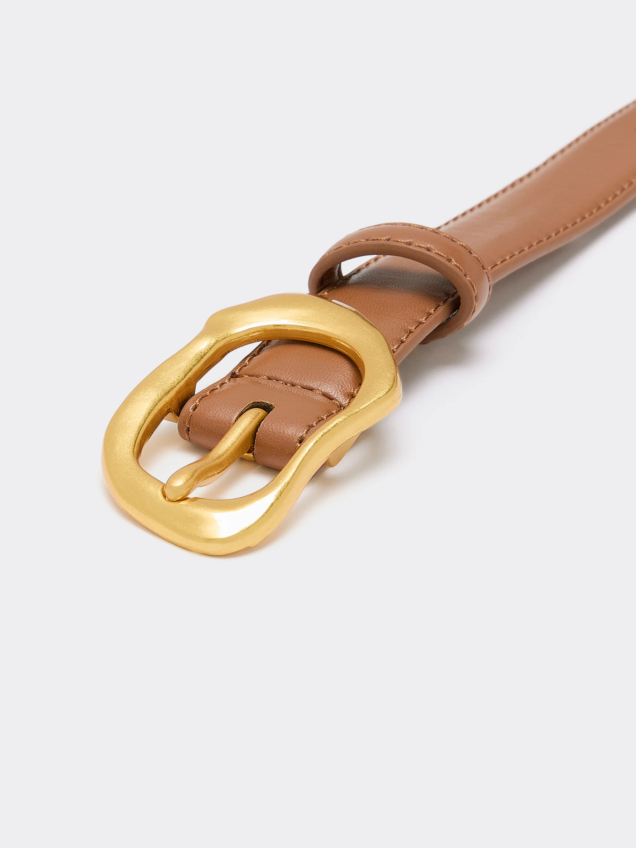 Skinny Belt with Organic Buckle - Image 2