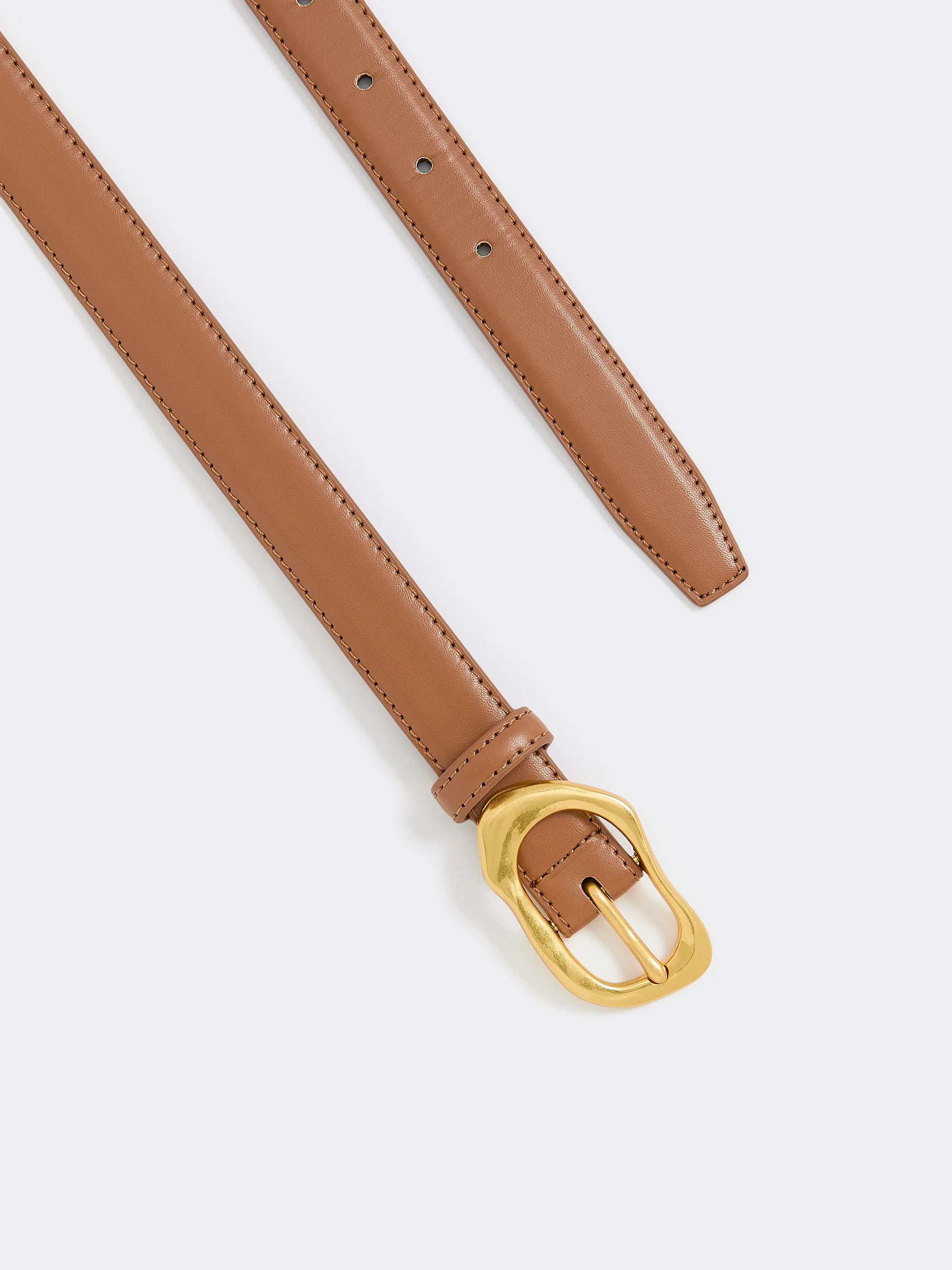 Skinny Belt with Organic Buckle - Image 3