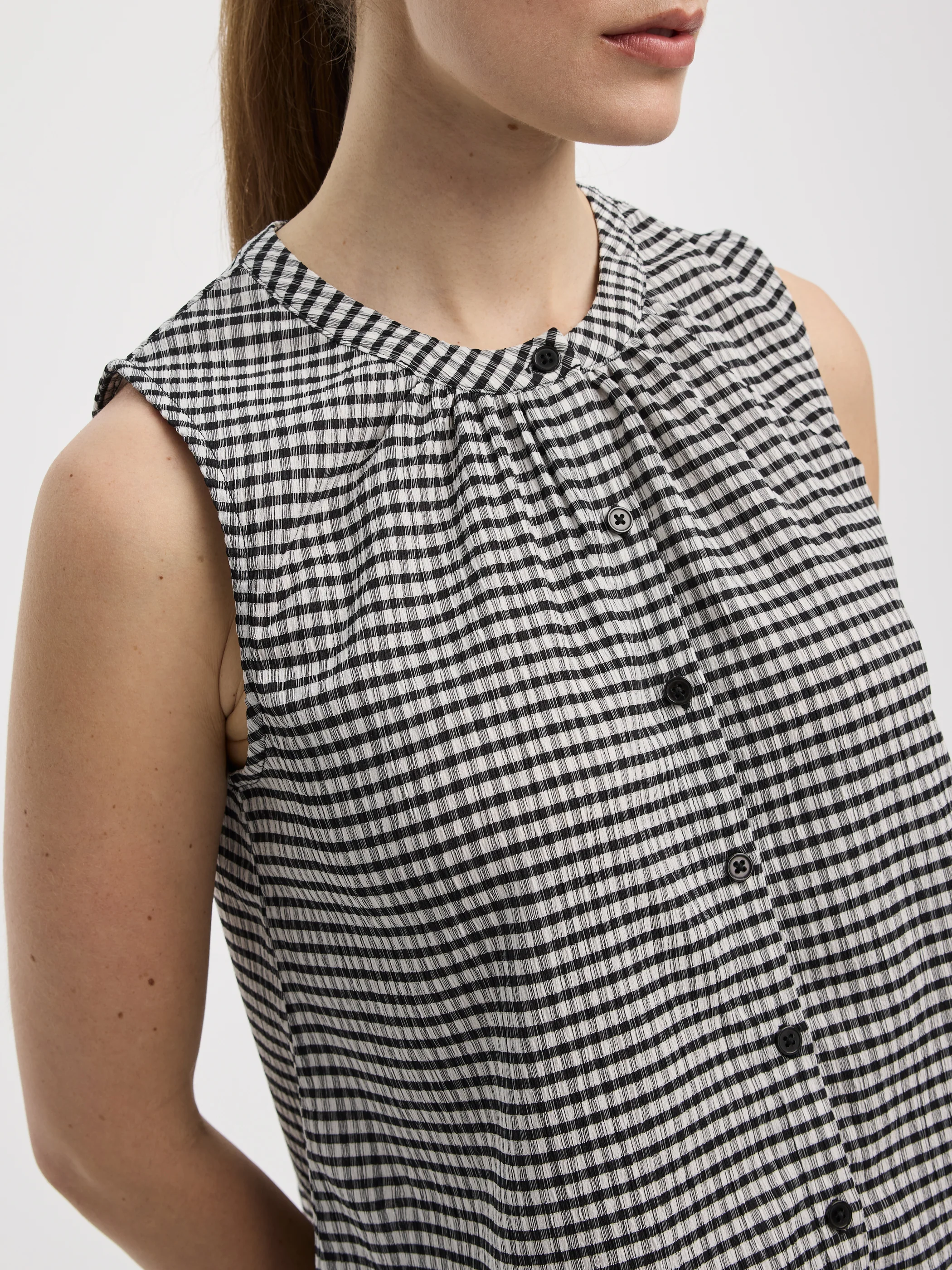 Buttoned-Down Crew-Neck Tank - Image 2