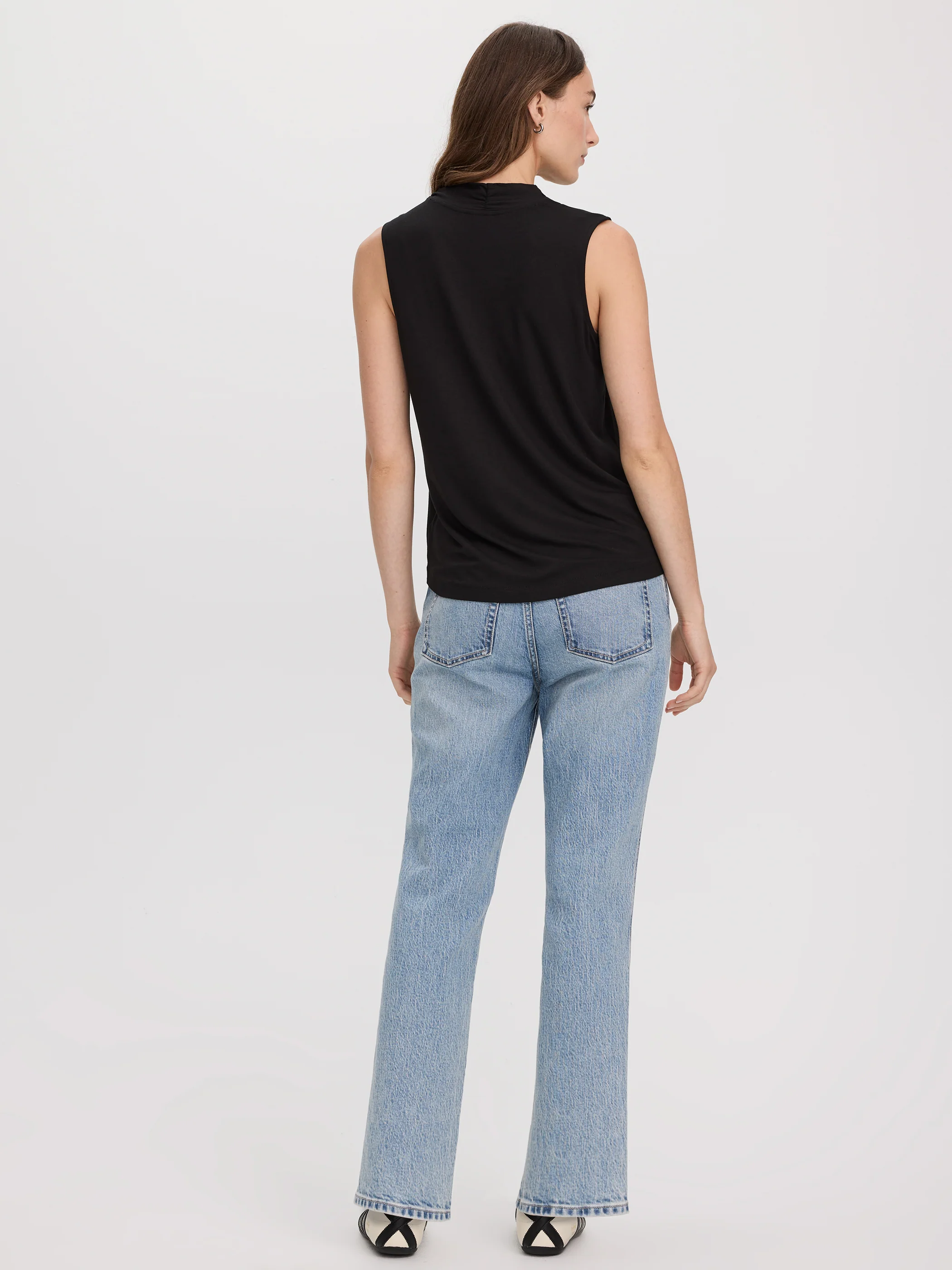 Sleeveless V-Neck Top - Image 3