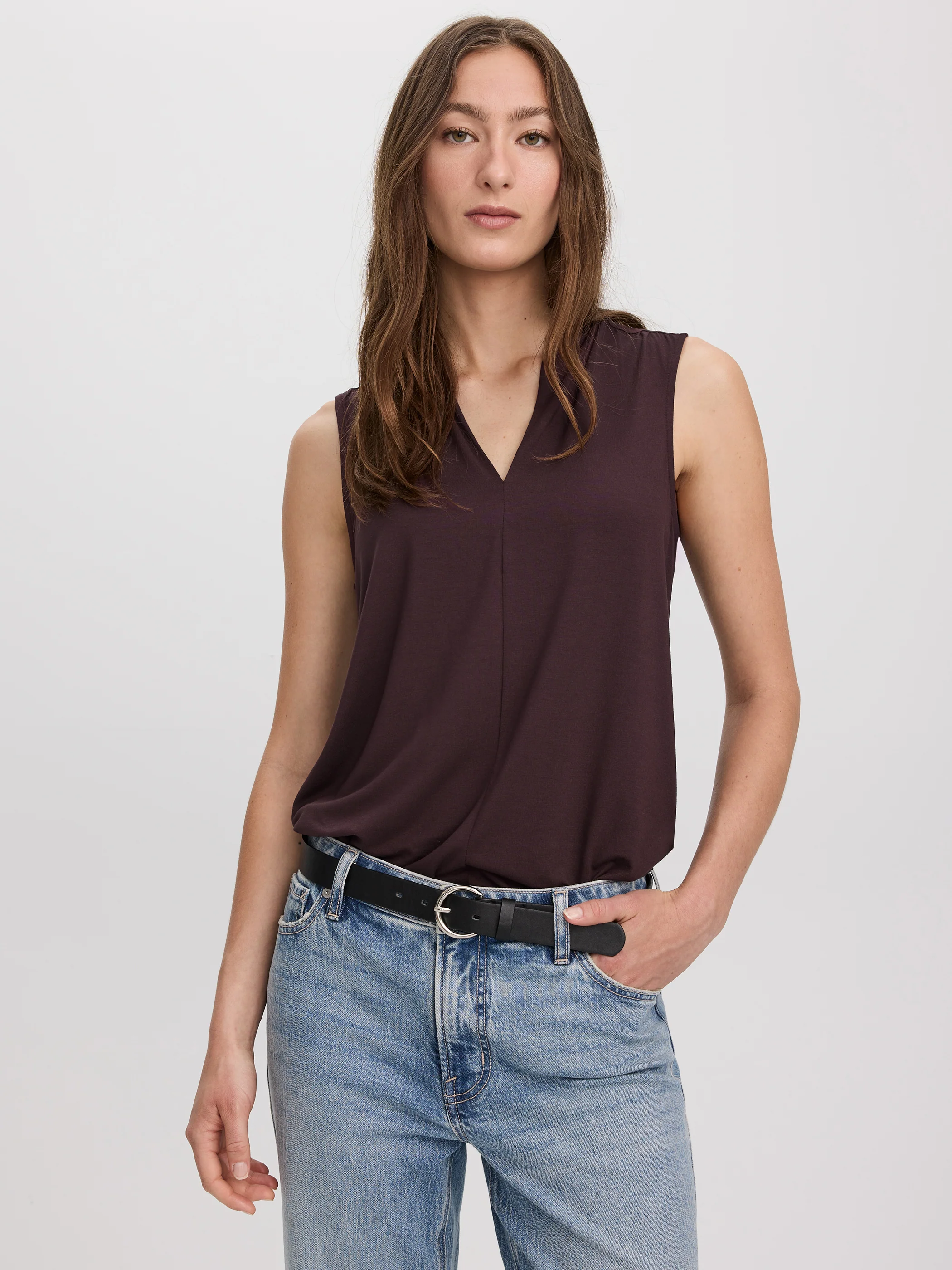 Sleeveless V-Neck Top - Image 5