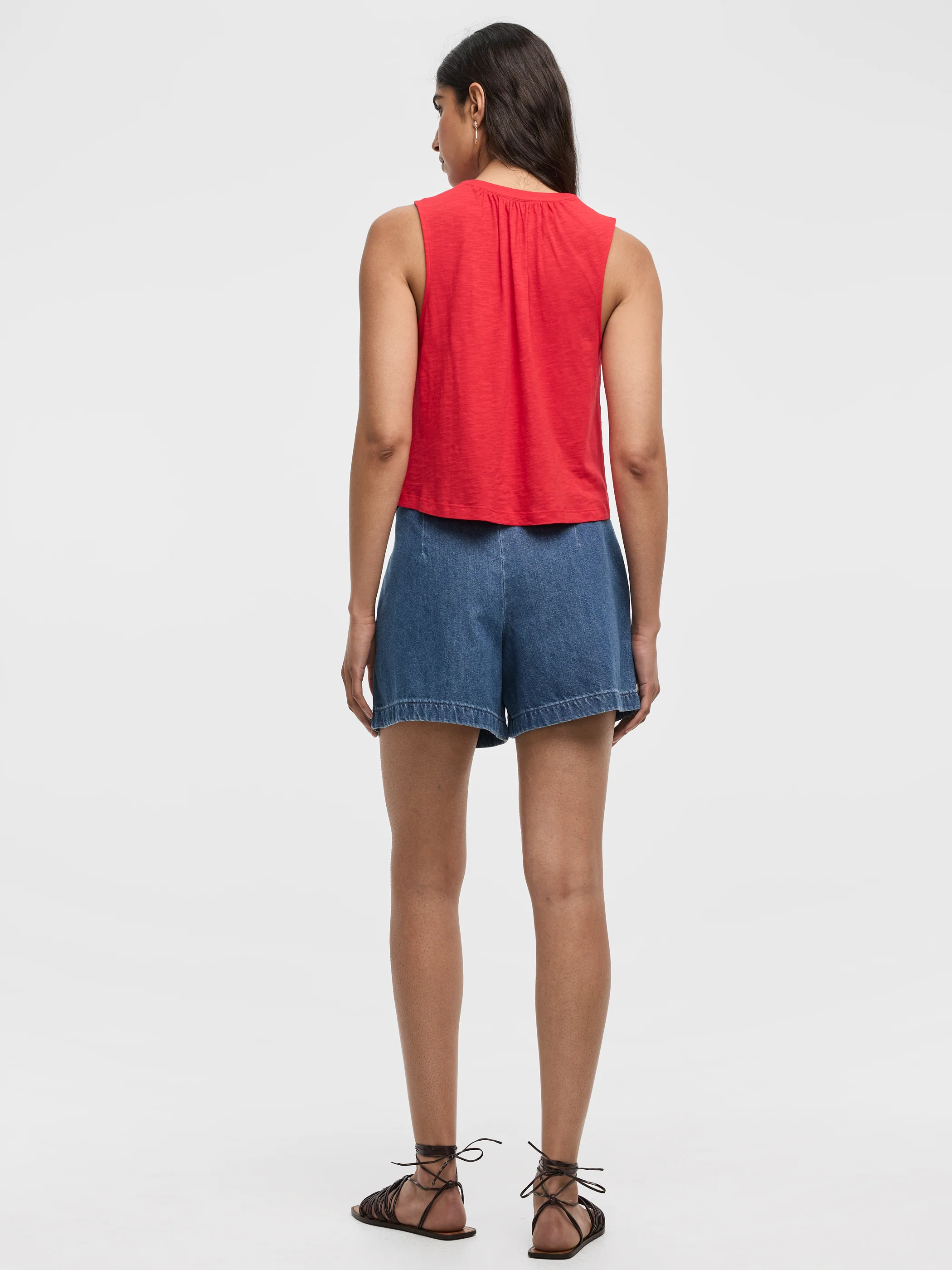 Buttoned-Down Crew-Neck Tank - Image 7