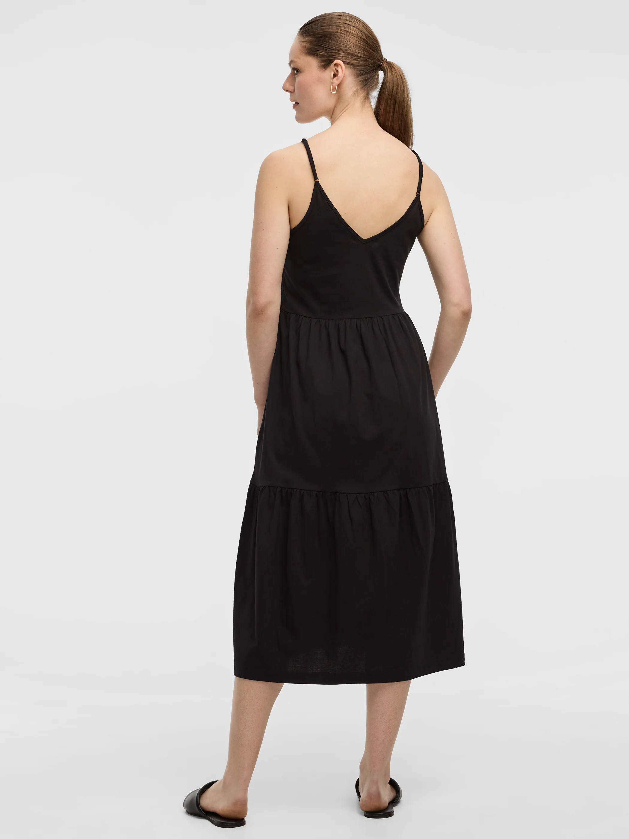 Sleeveless V-Neck Midi Dress - Image 3