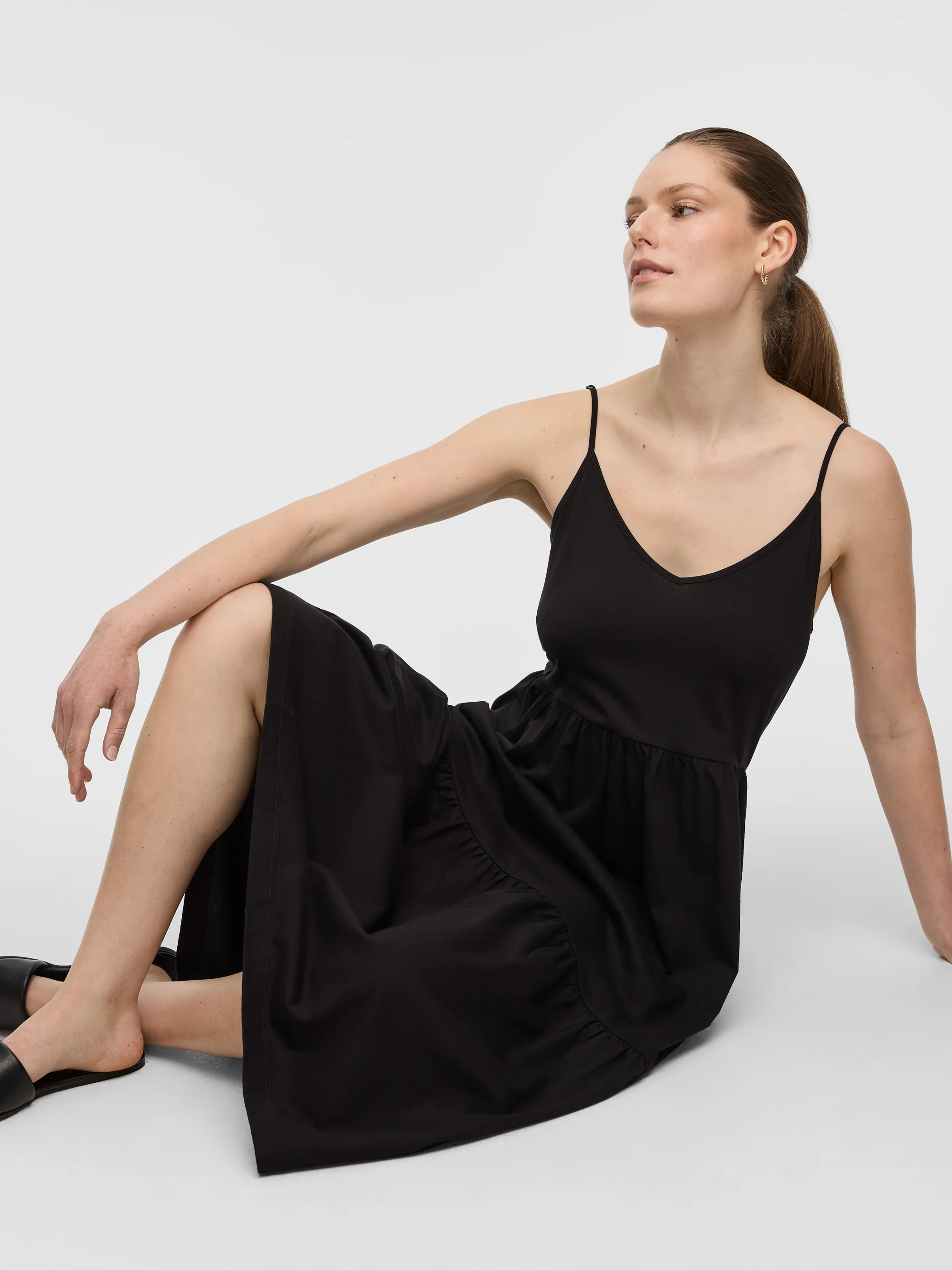 Sleeveless V-Neck Midi Dress - Image 4