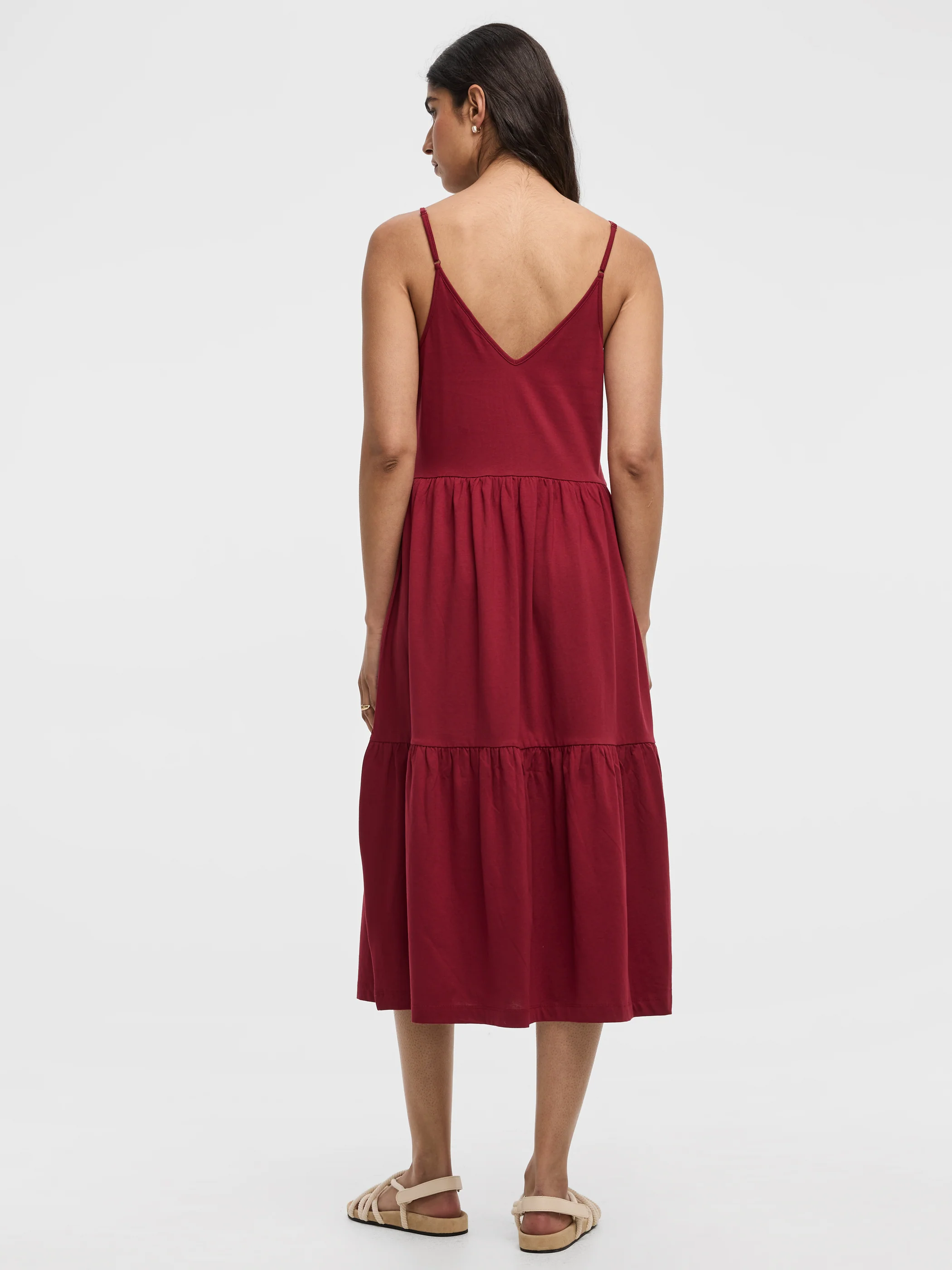 Sleeveless V-Neck Midi Dress - Image 7