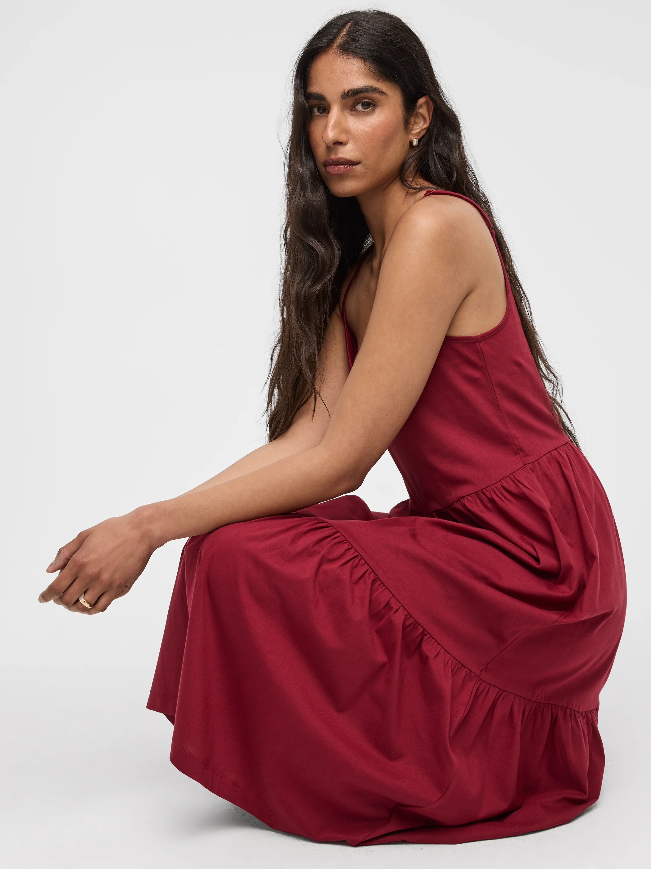 Sleeveless V-Neck Midi Dress - Image 8