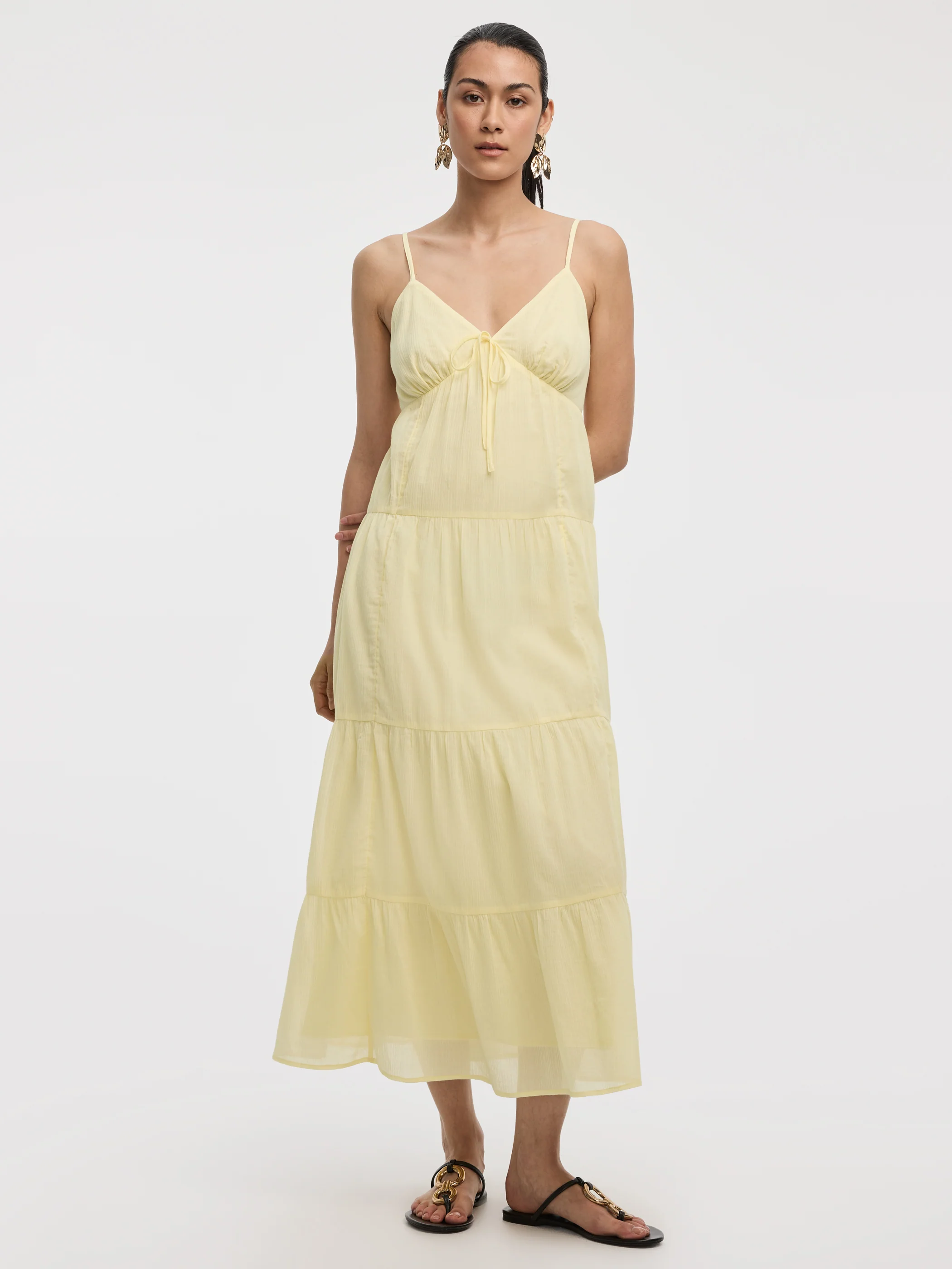 Sleeveless Maxi Dress with Sweetheart Neckline