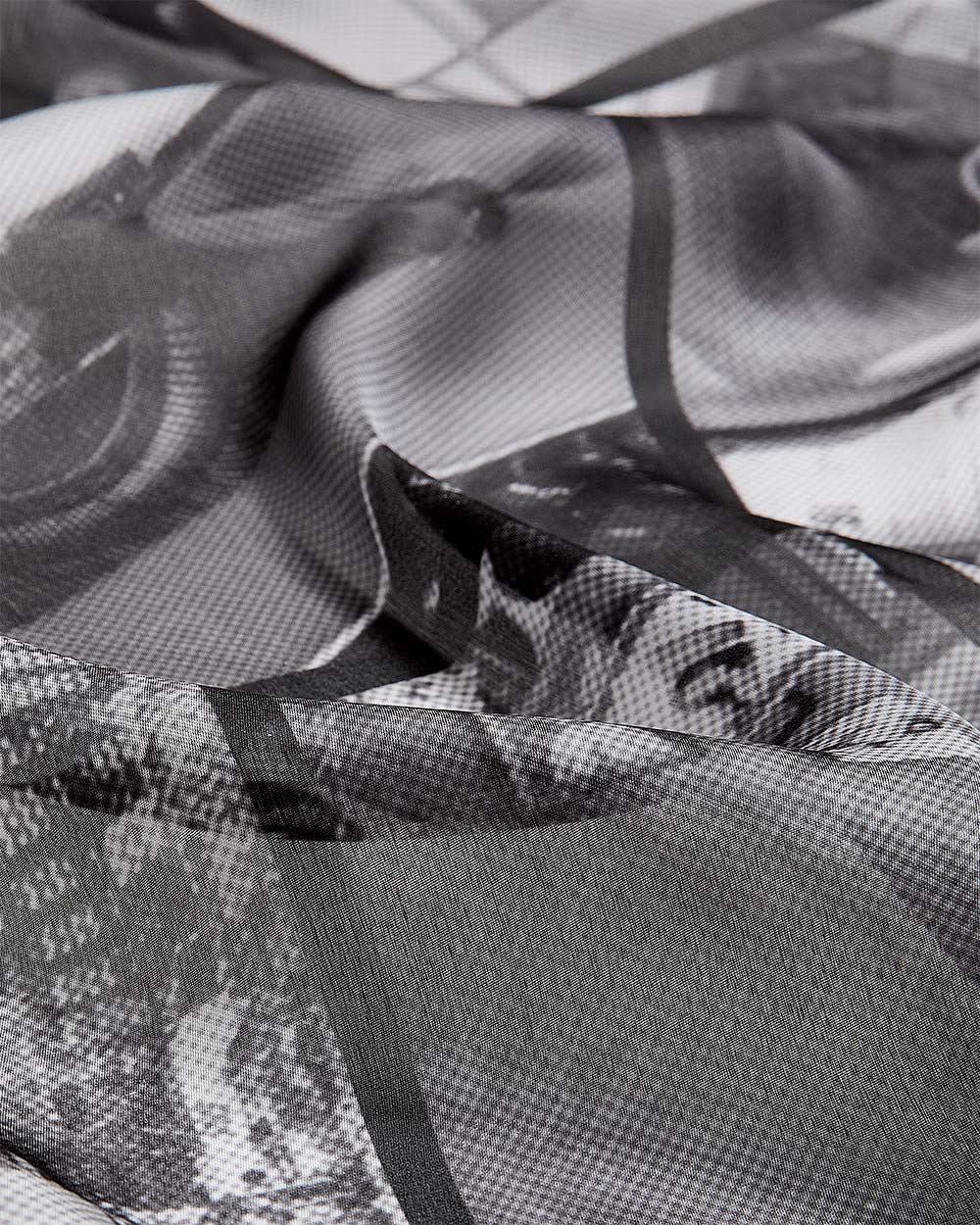 Square Scarf with Photo Print - Image 3