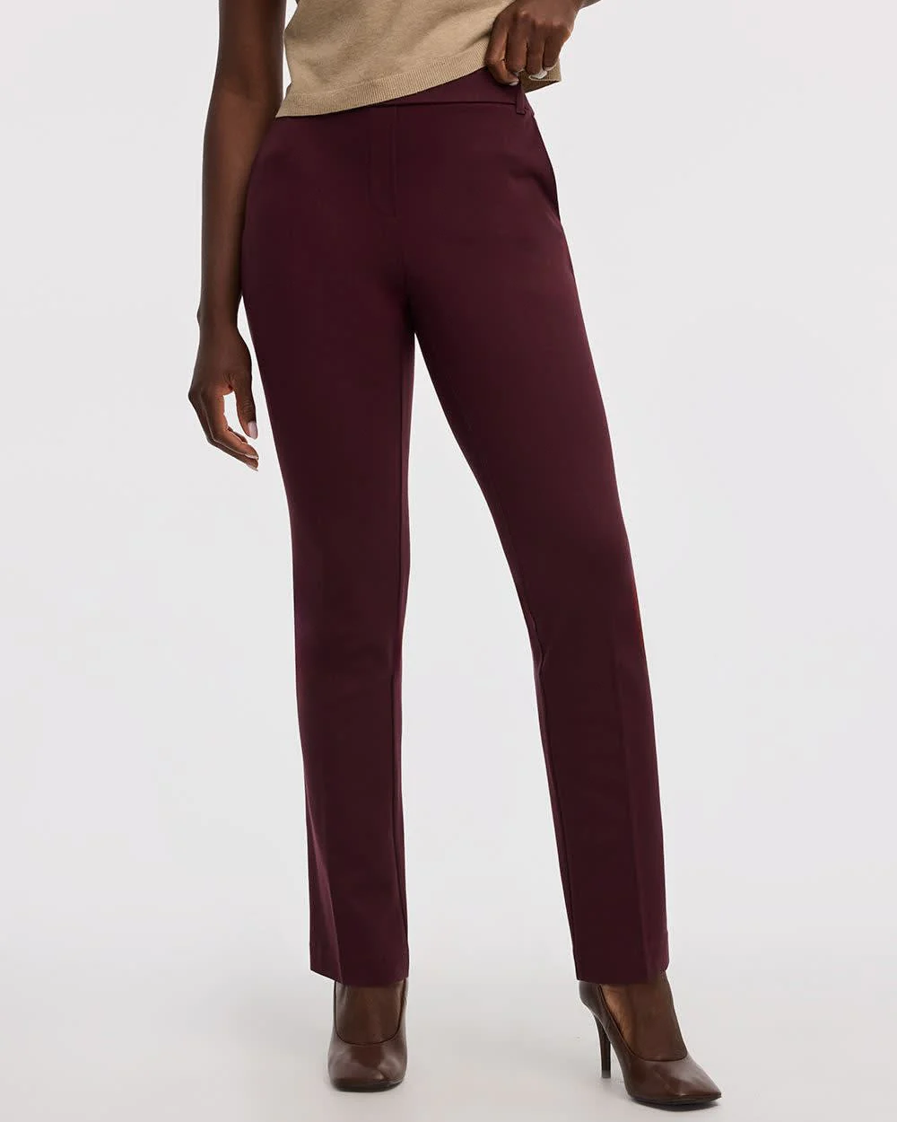 Straight-Leg High-Rise Pants - The Modern Stretch (R) - Image 12