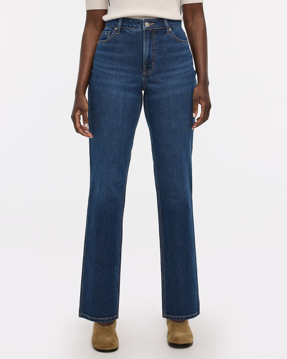 Straight-Leg Mid-Rise Jean - The Classic - Curvy Fit - Image 3