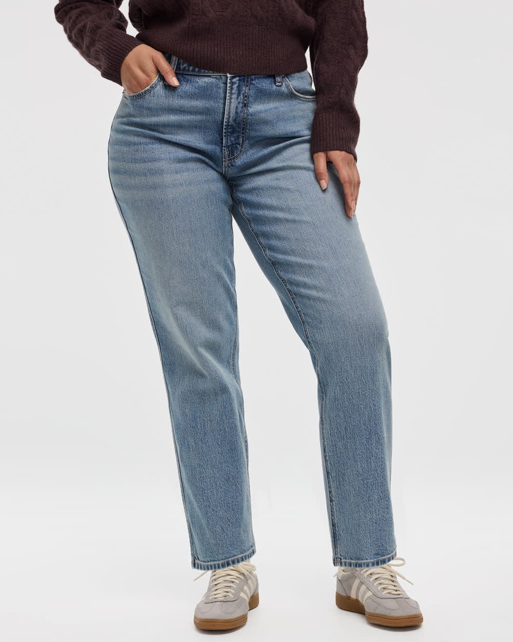 Straight-Leg Mid-Rise Jean - The Classic - Curvy Fit - Image 9