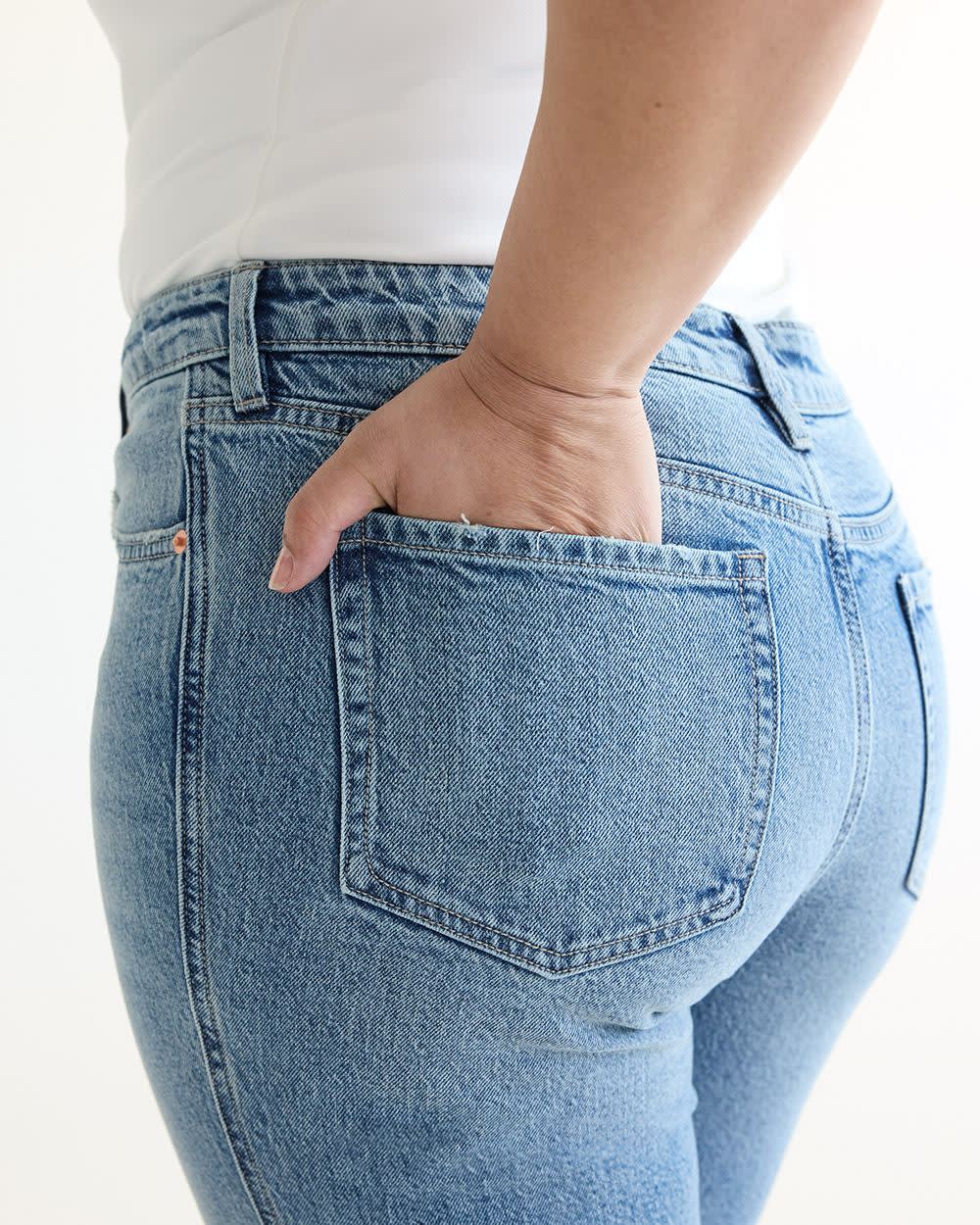 Straight-Leg Mid-Rise Jean - The Classic - Curvy Fit - Image 12