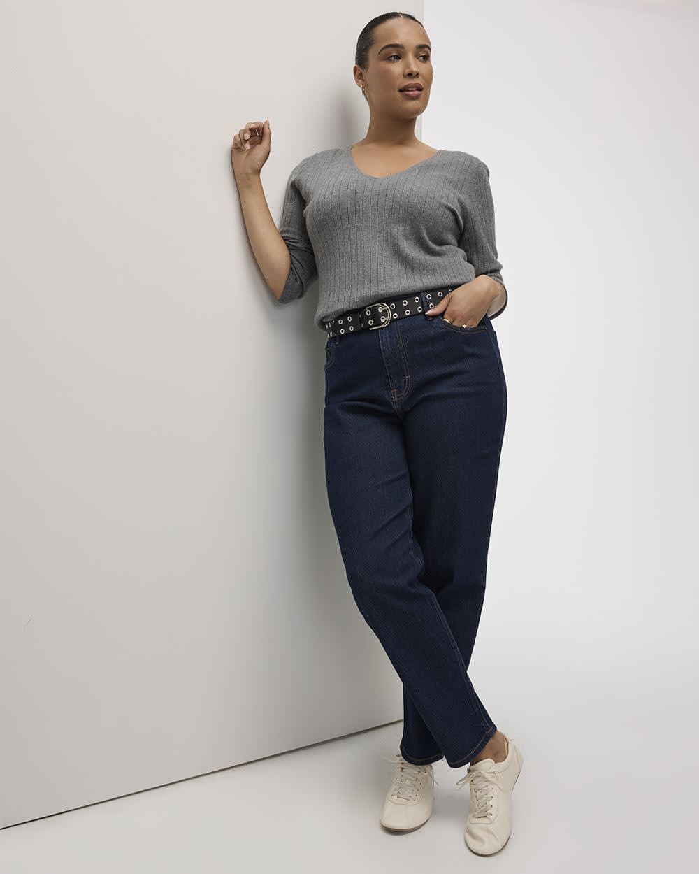 Tapered-Leg High-Rise Jean - The Mom Jeans - Image 4