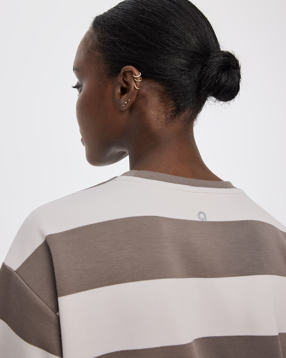 HYLUX Striped T-Shirt Dress - Hyba - Image 4