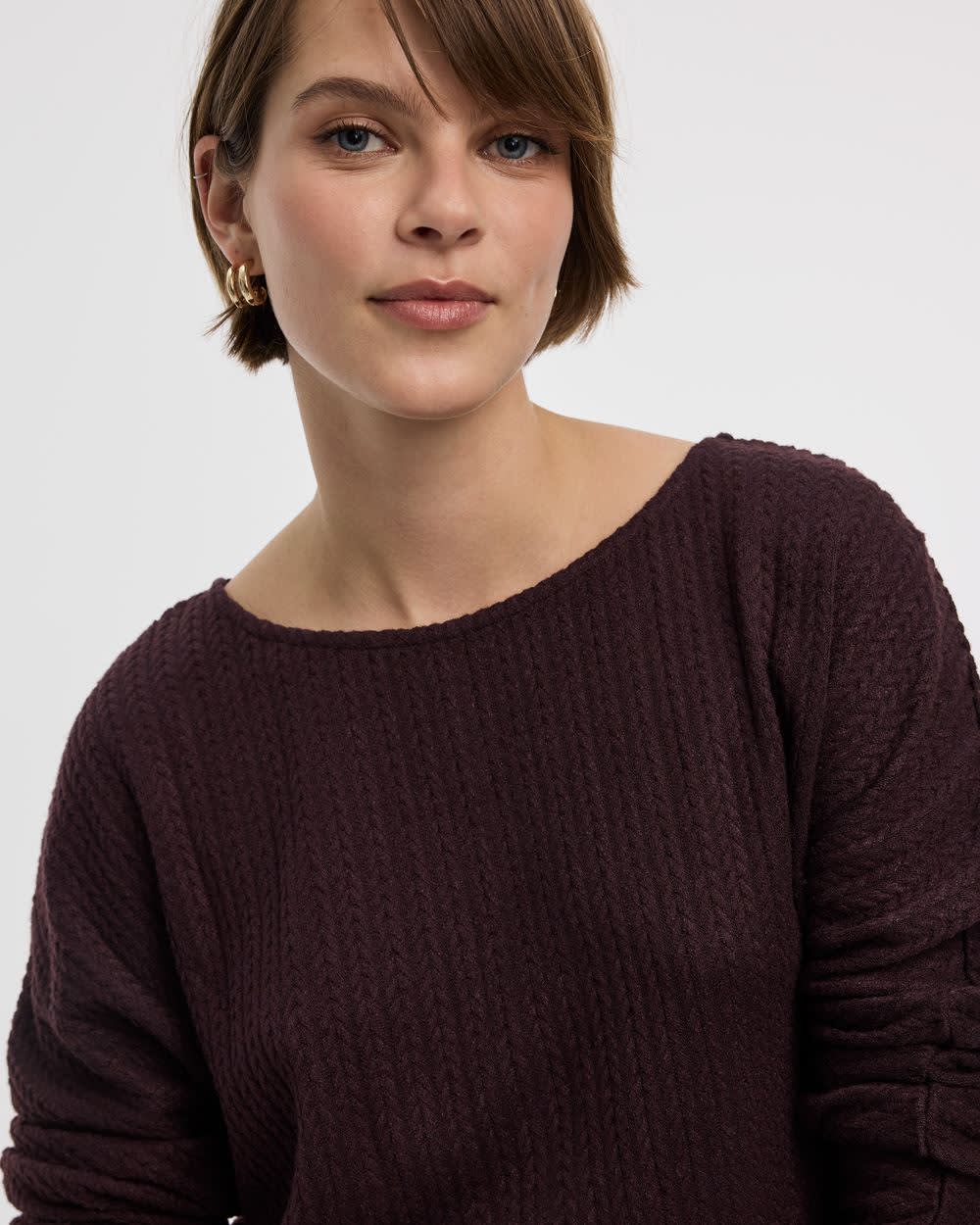 Long-Sleeve Boat-Neck Top - Image 12