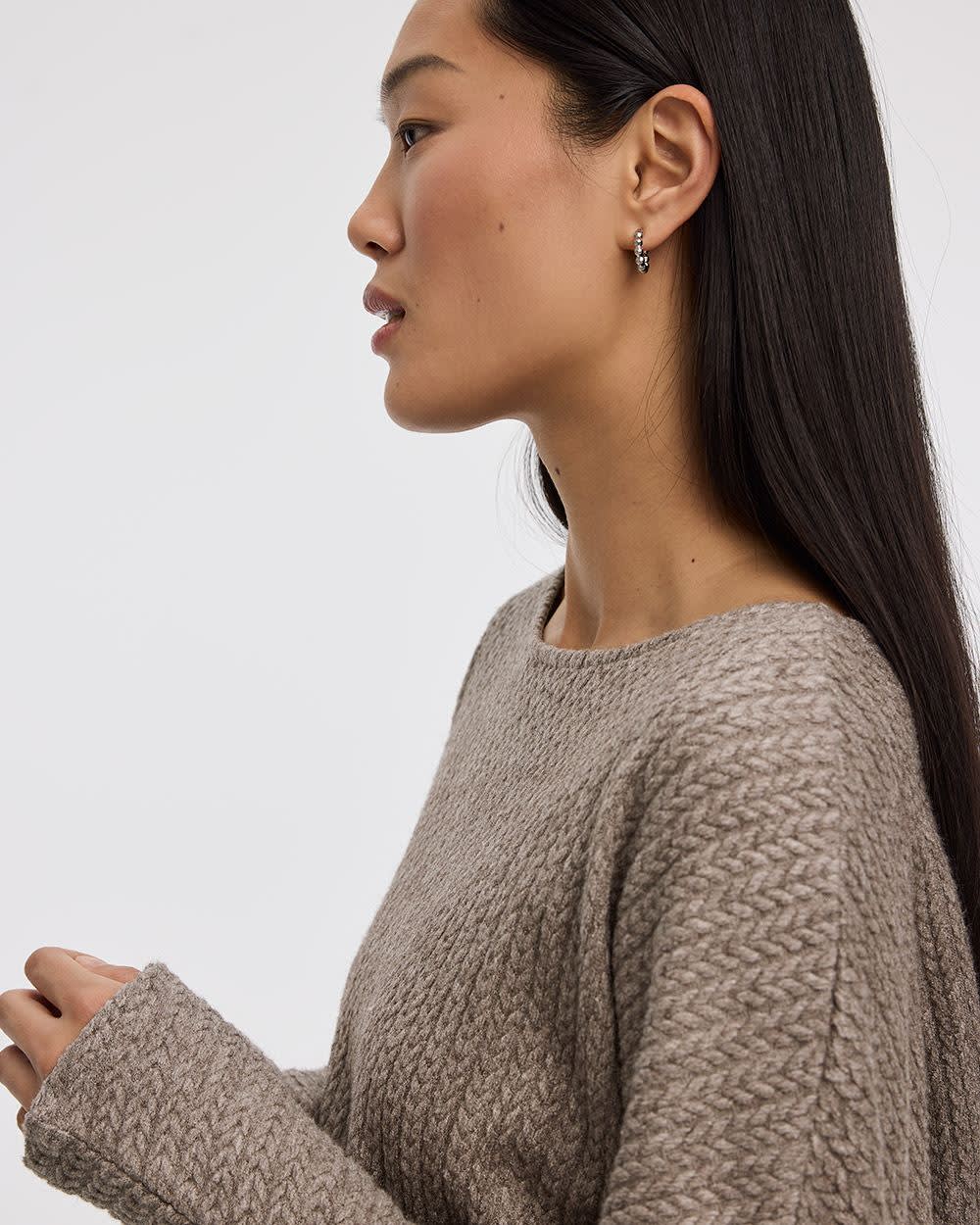 Long-Sleeve Boat-Neck Top - Image 8