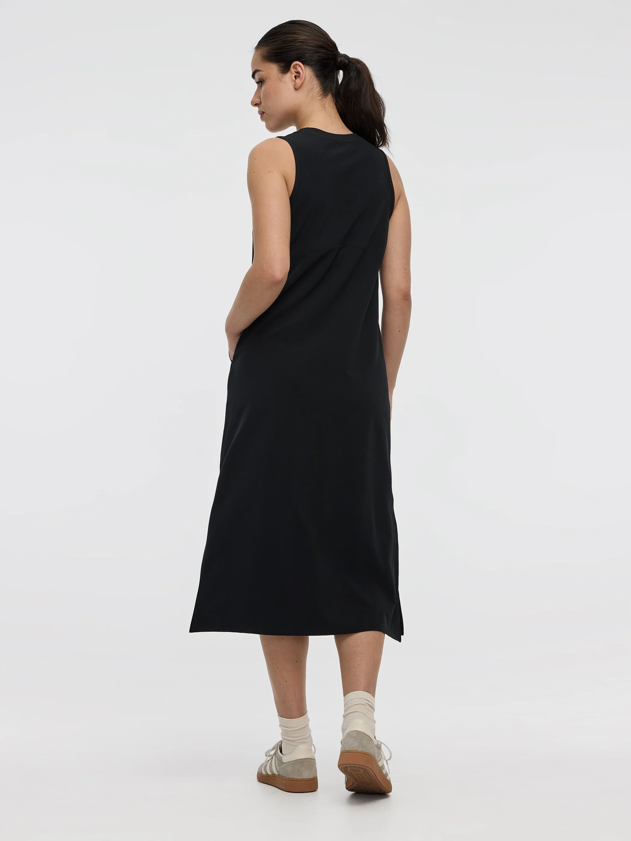 Sleeveless Textured Midi Dress - Hyba - Image 11