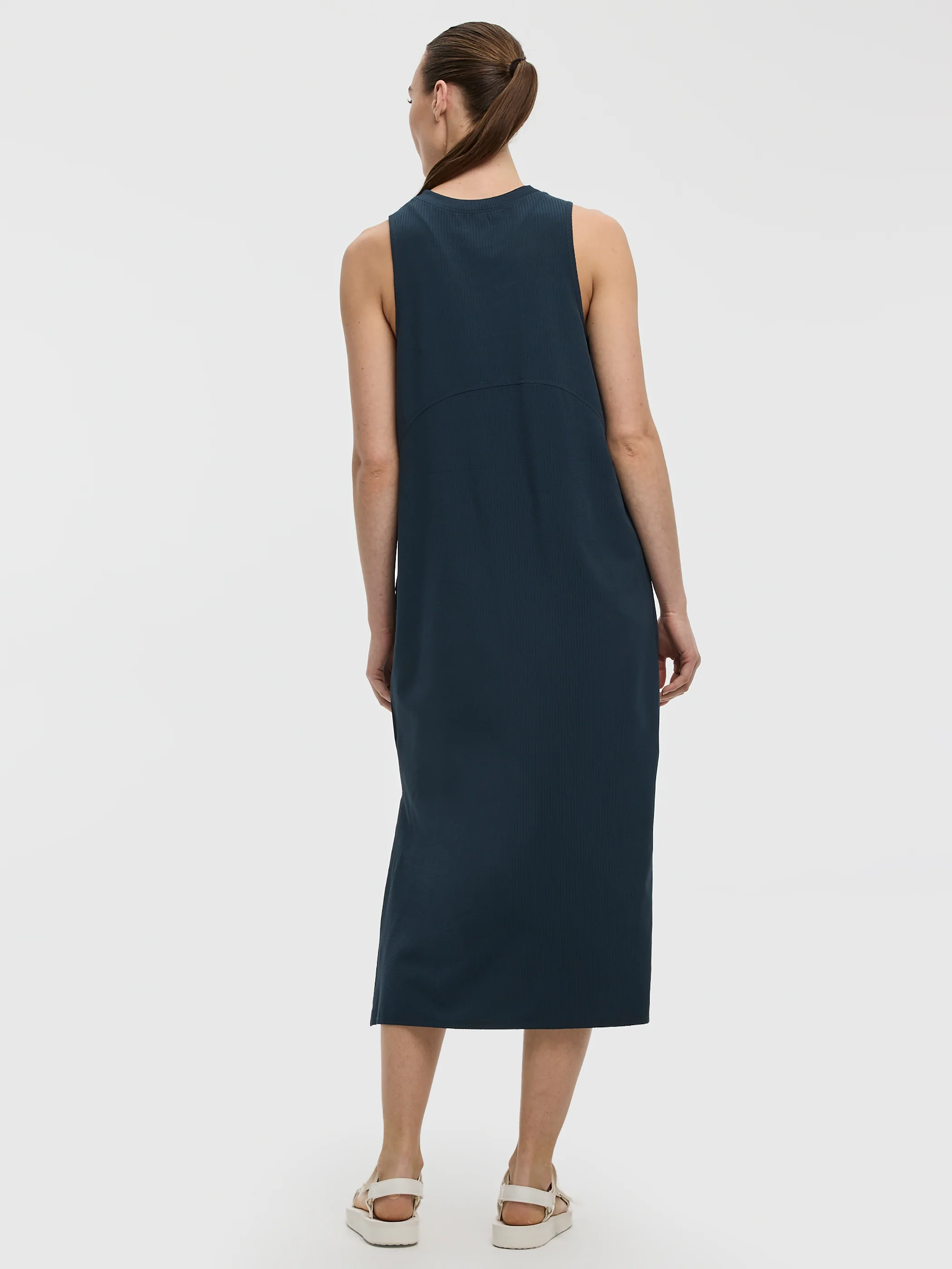 Sleeveless Textured Midi Dress - Hyba - Image 15