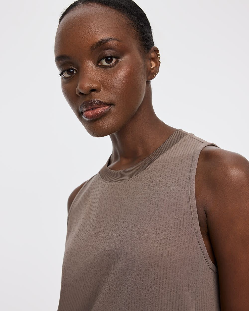 Sleeveless Textured Midi Dress - Hyba - Image 5