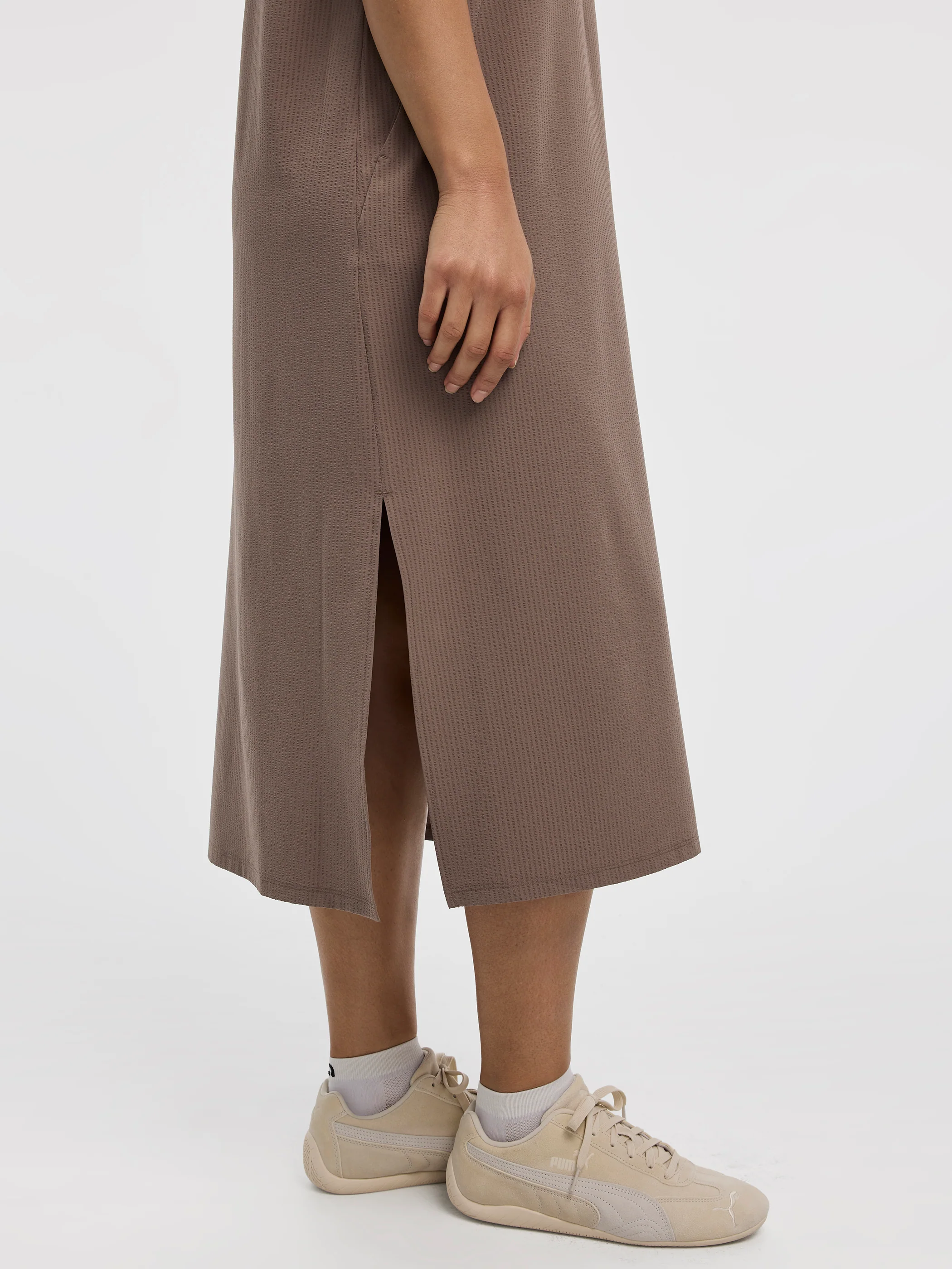 Sleeveless Textured Midi Dress - Hyba - Image 7
