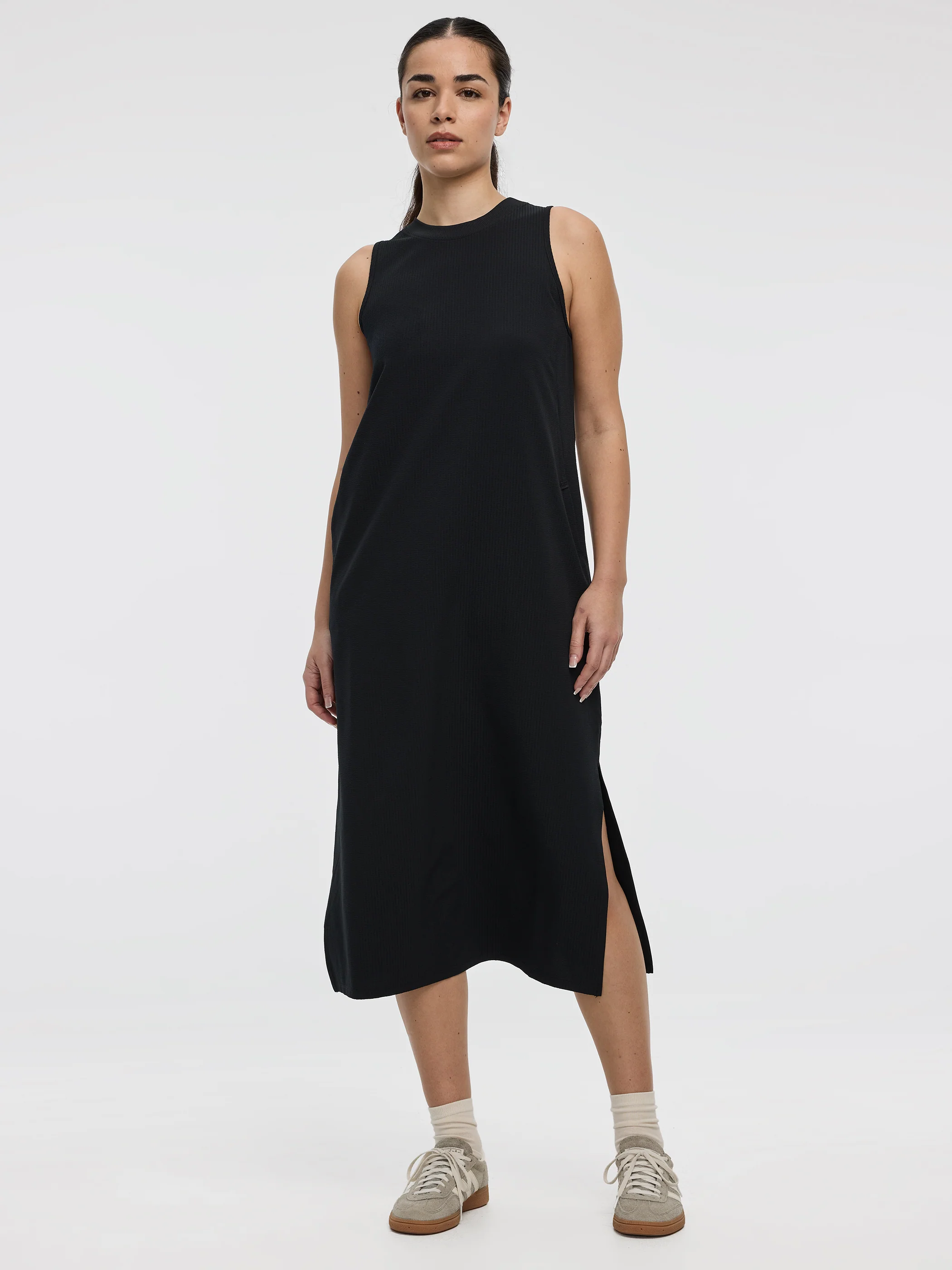 Sleeveless Textured Midi Dress - Hyba - Image 9