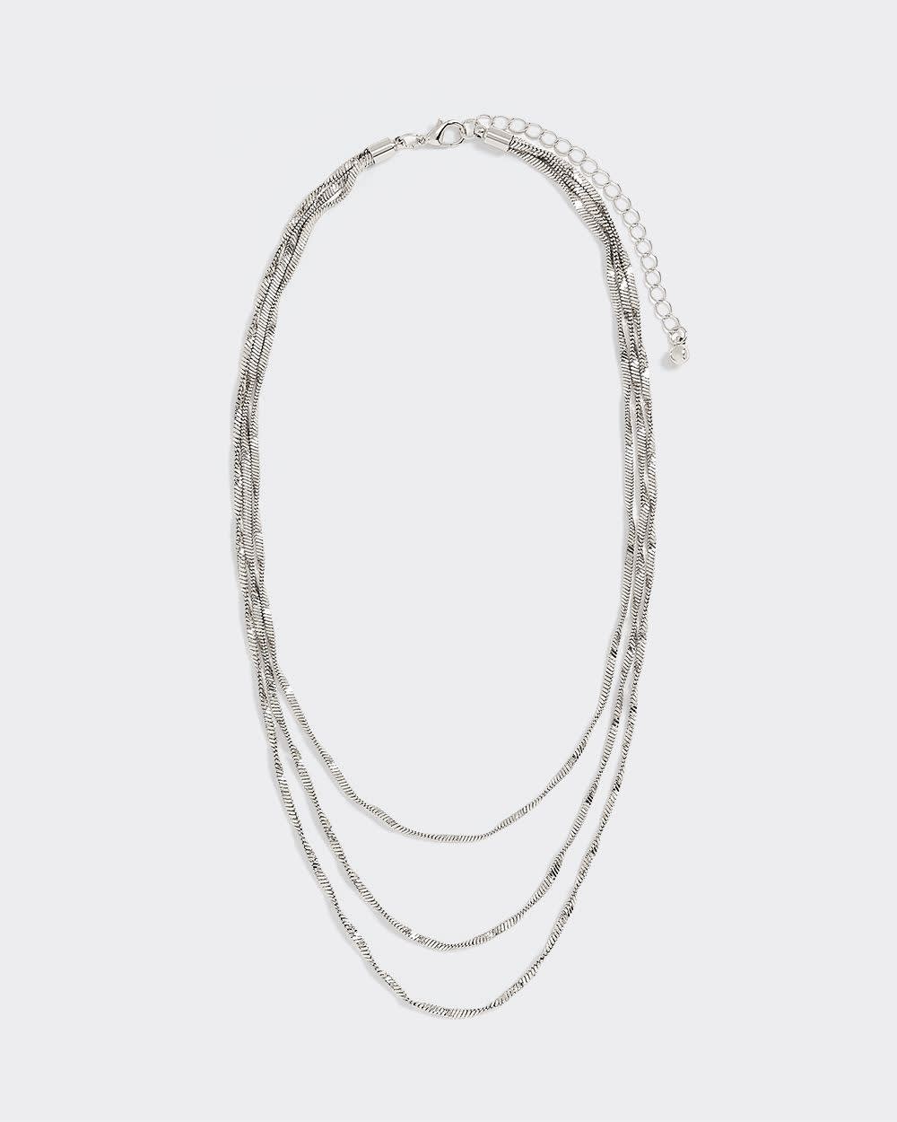 Three-Layer Twisted Chain Necklace - Image 2