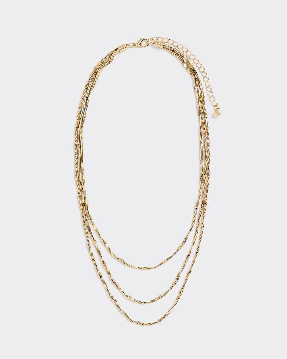 Three-Layer Twisted Chain Necklace - Image 4