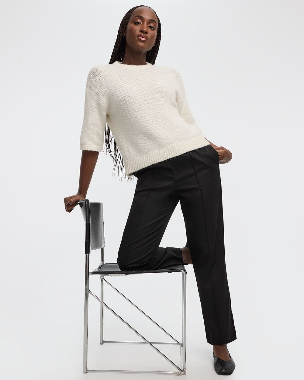 Straight-Leg Pintuck Pant - Image 4