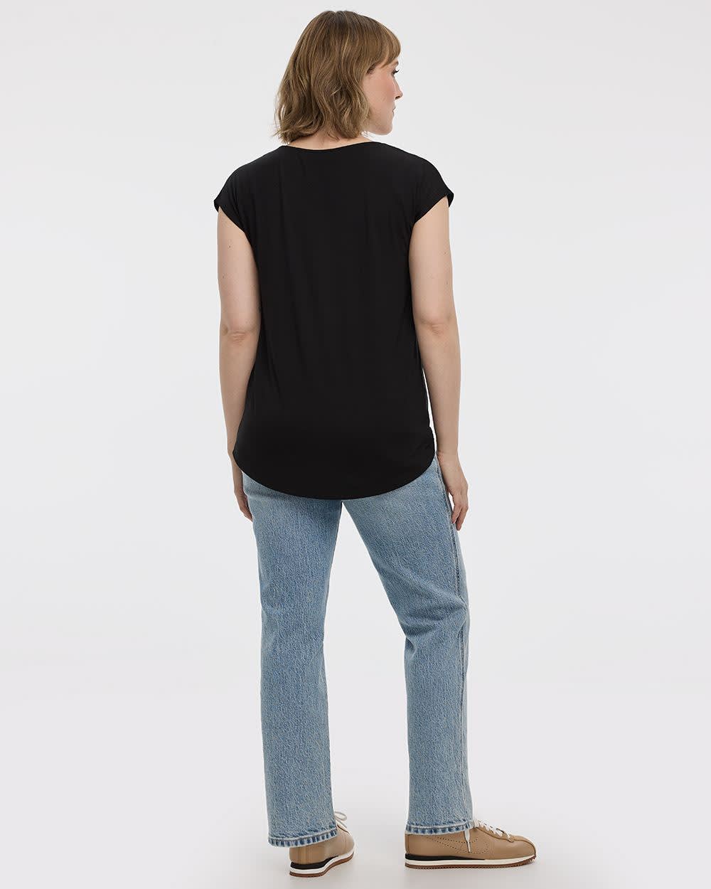 Extended-Sleeve V-Neck Tunic - Image 2