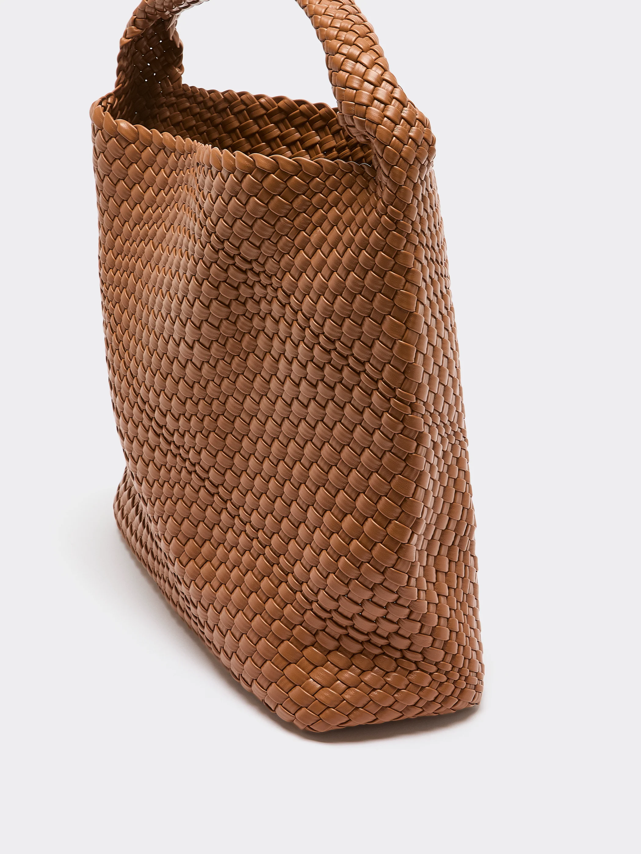 Braided Faux-Leather Shoulder Bag - Image 6