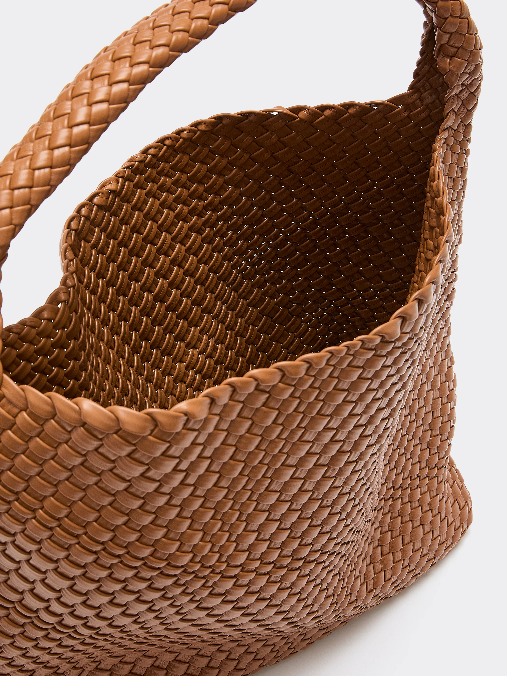 Braided Faux-Leather Shoulder Bag - Image 7