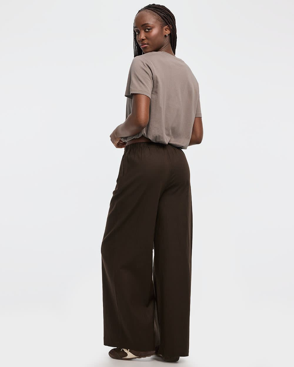 Wide-Leg Linen-Blend Pant - Image 12
