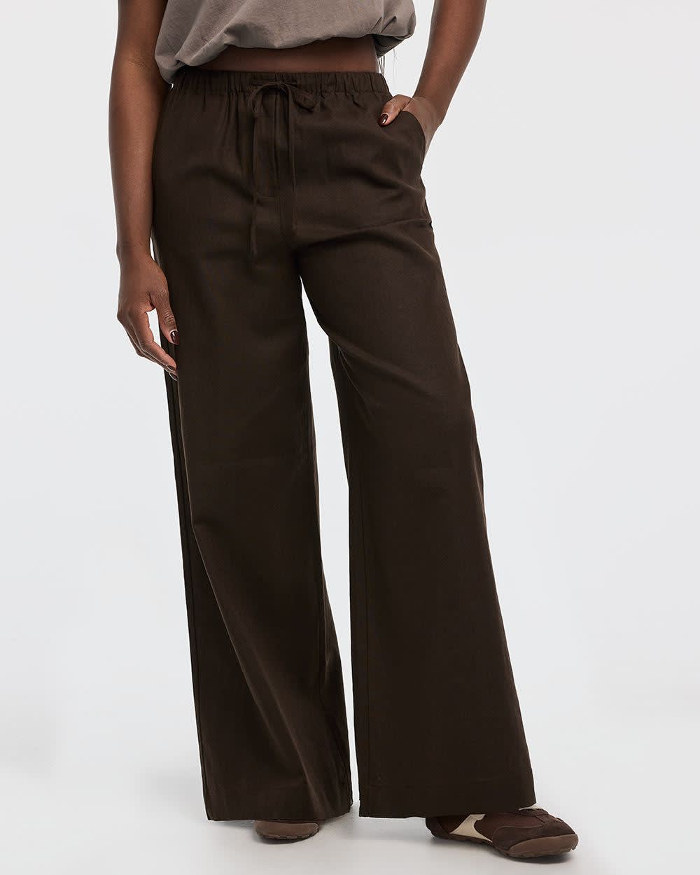 Wide-Leg Linen-Blend Pant - Image 13
