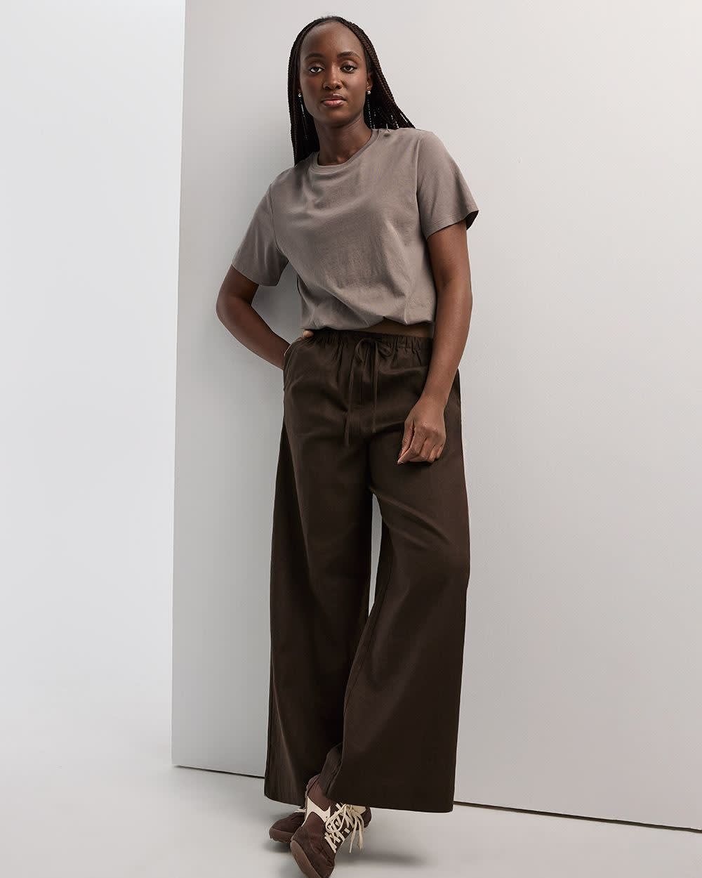 Wide-Leg Linen-Blend Pant - Image 14