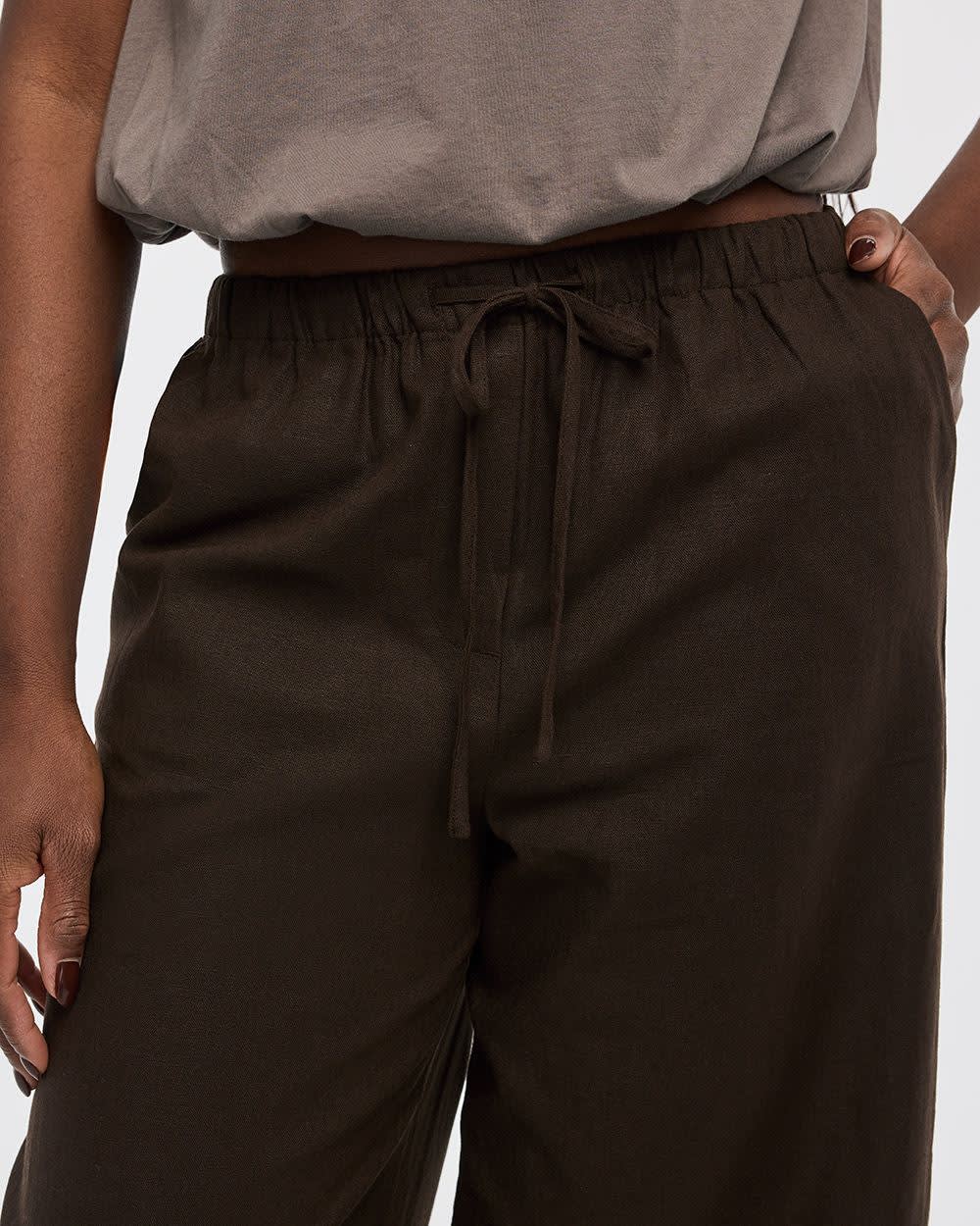 Wide-Leg Linen-Blend Pant - Image 15