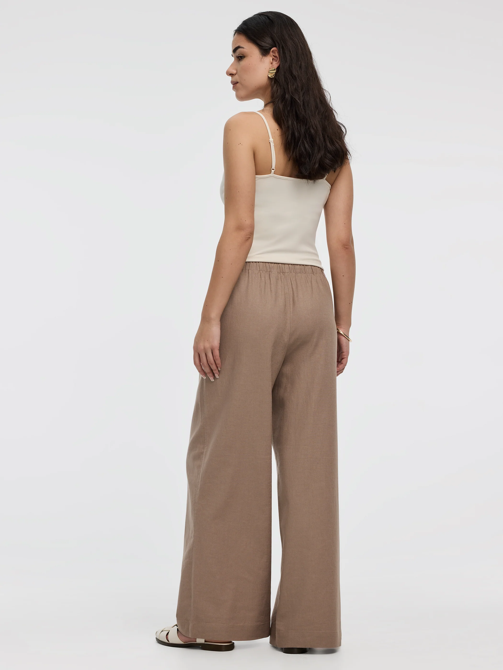 Wide-Leg Linen-Blend Pant - Image 19