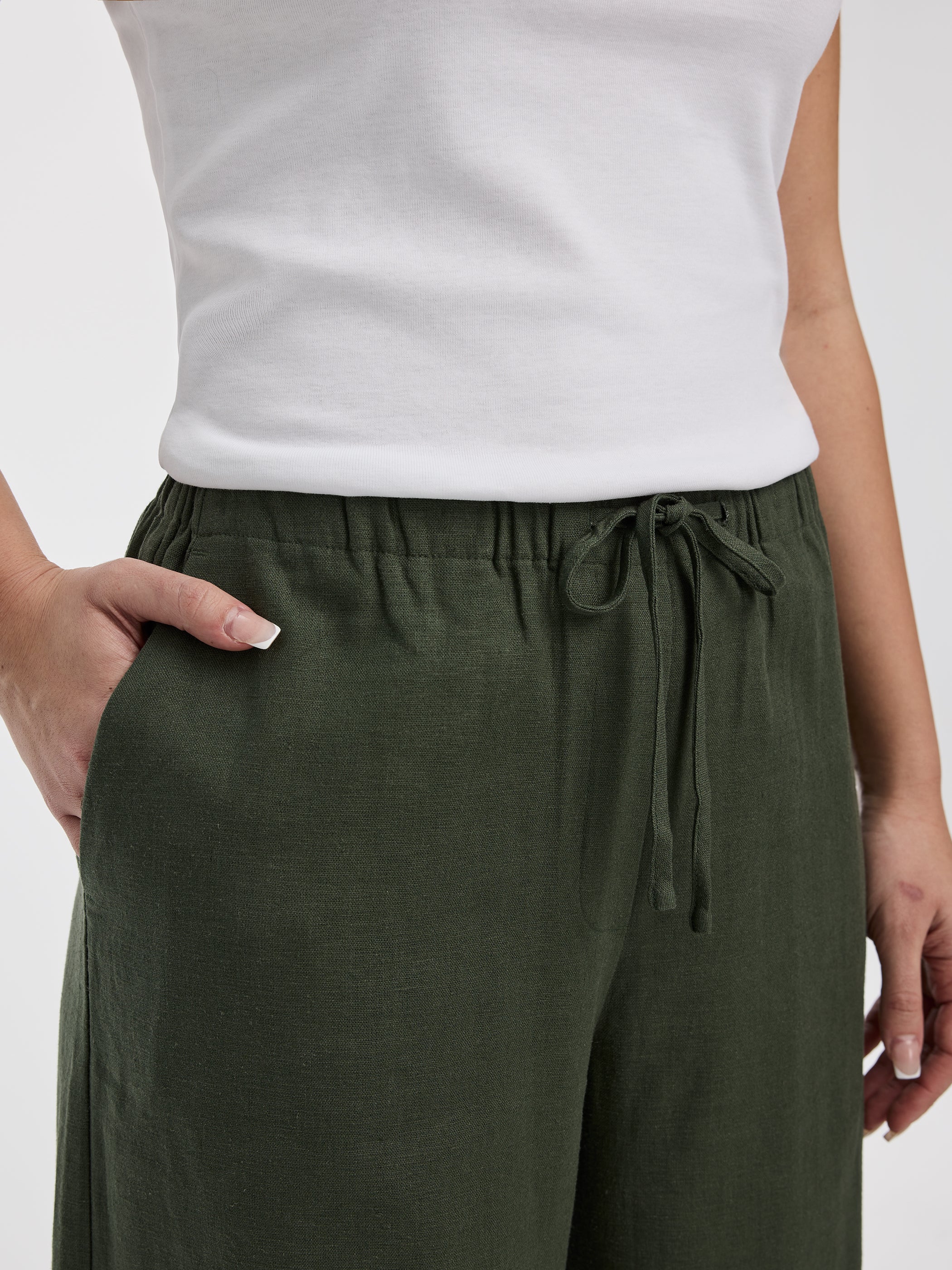 Wide-Leg Linen-Blend Pant - Image 23
