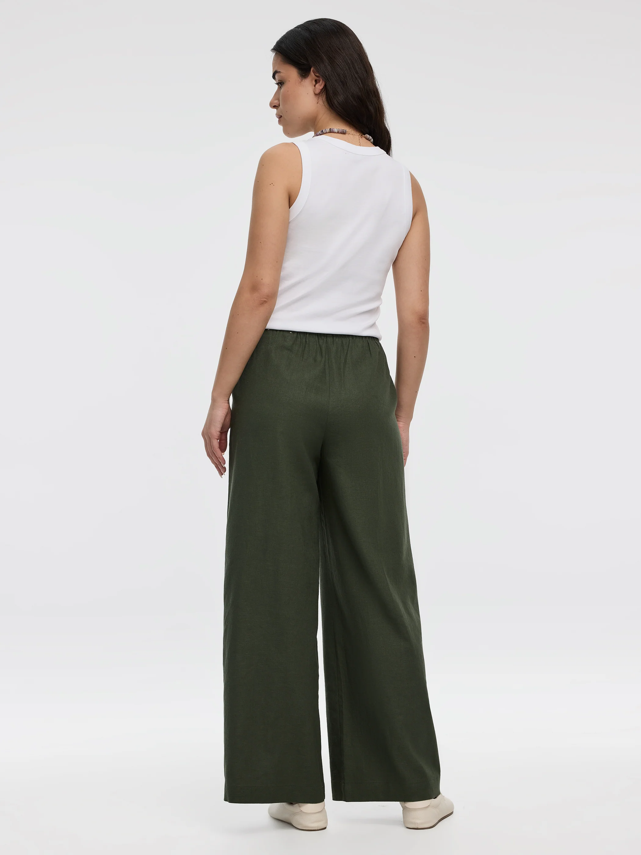 Wide-Leg Linen-Blend Pant - Image 24