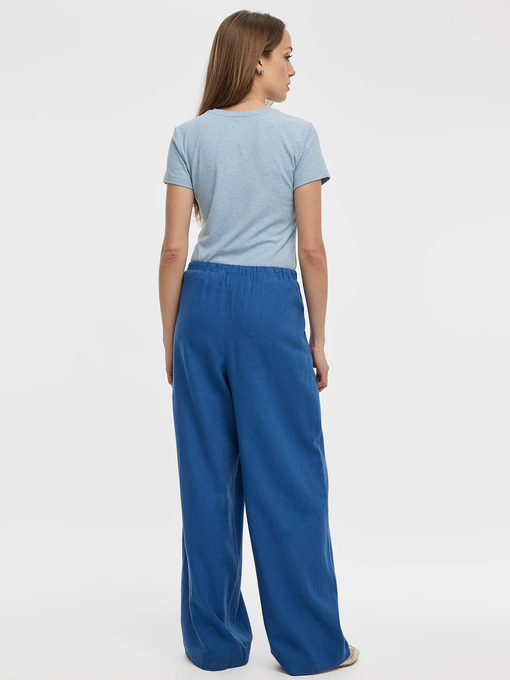 Wide-Leg Linen-Blend Pant - Image 29