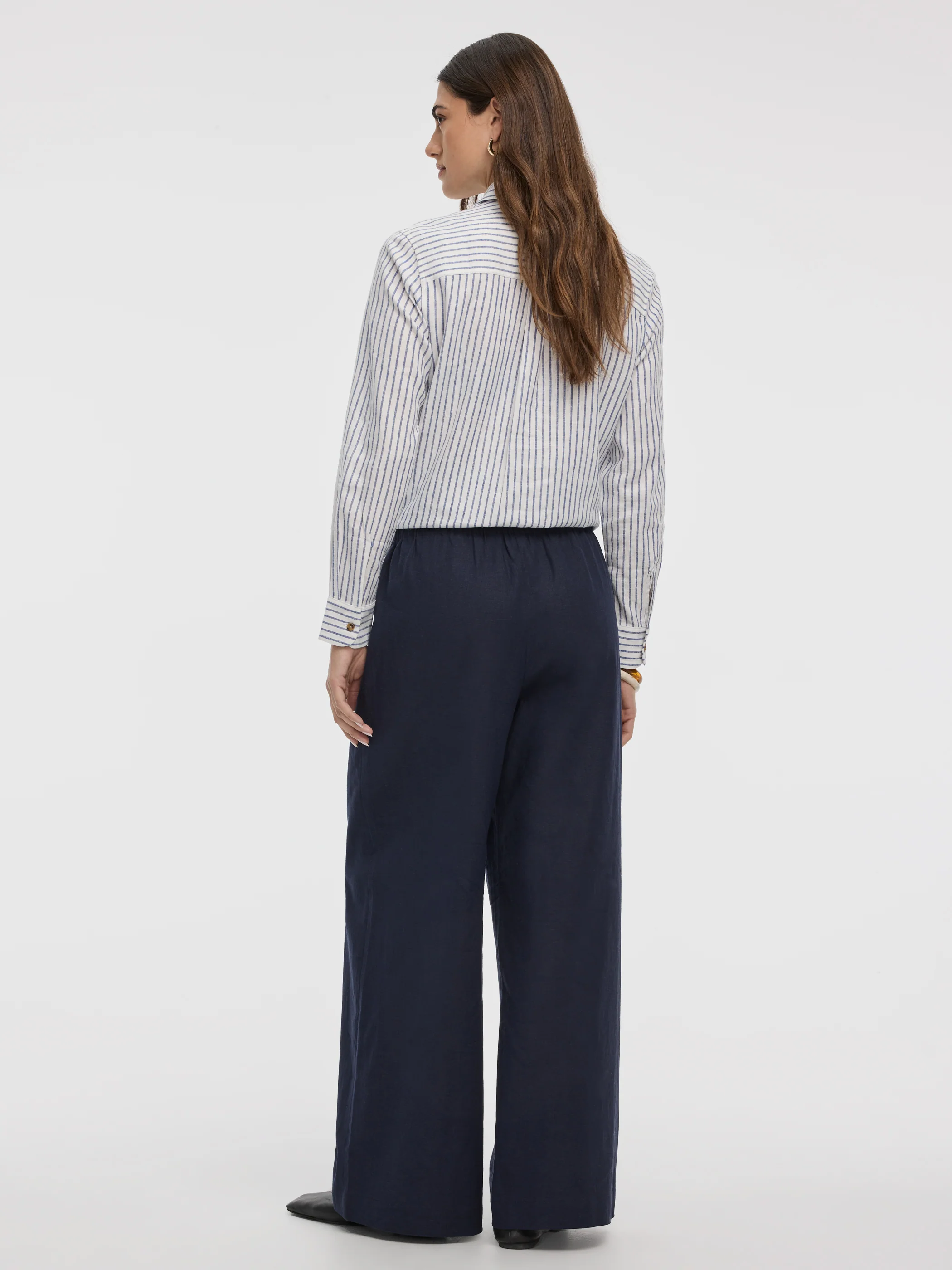 Wide-Leg Linen-Blend Pant - Image 34