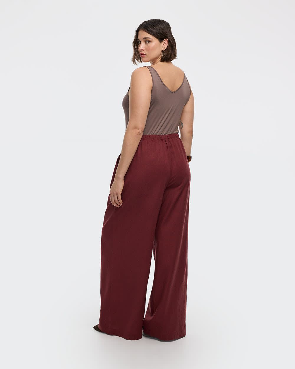 Wide-Leg Linen-Blend Pant - Image 37