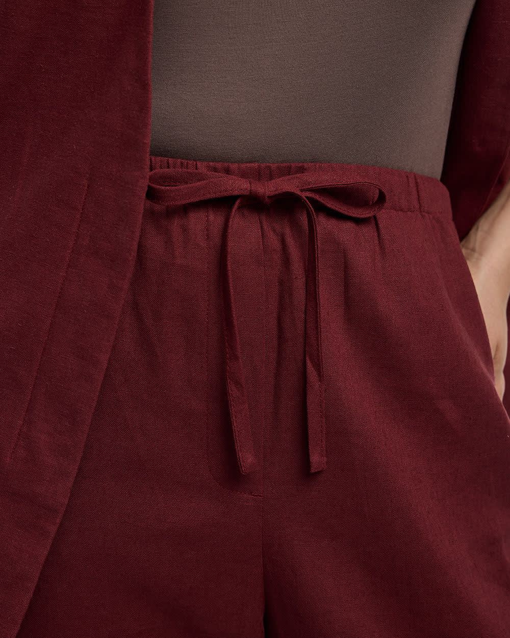 Wide-Leg Linen-Blend Pant - Image 40