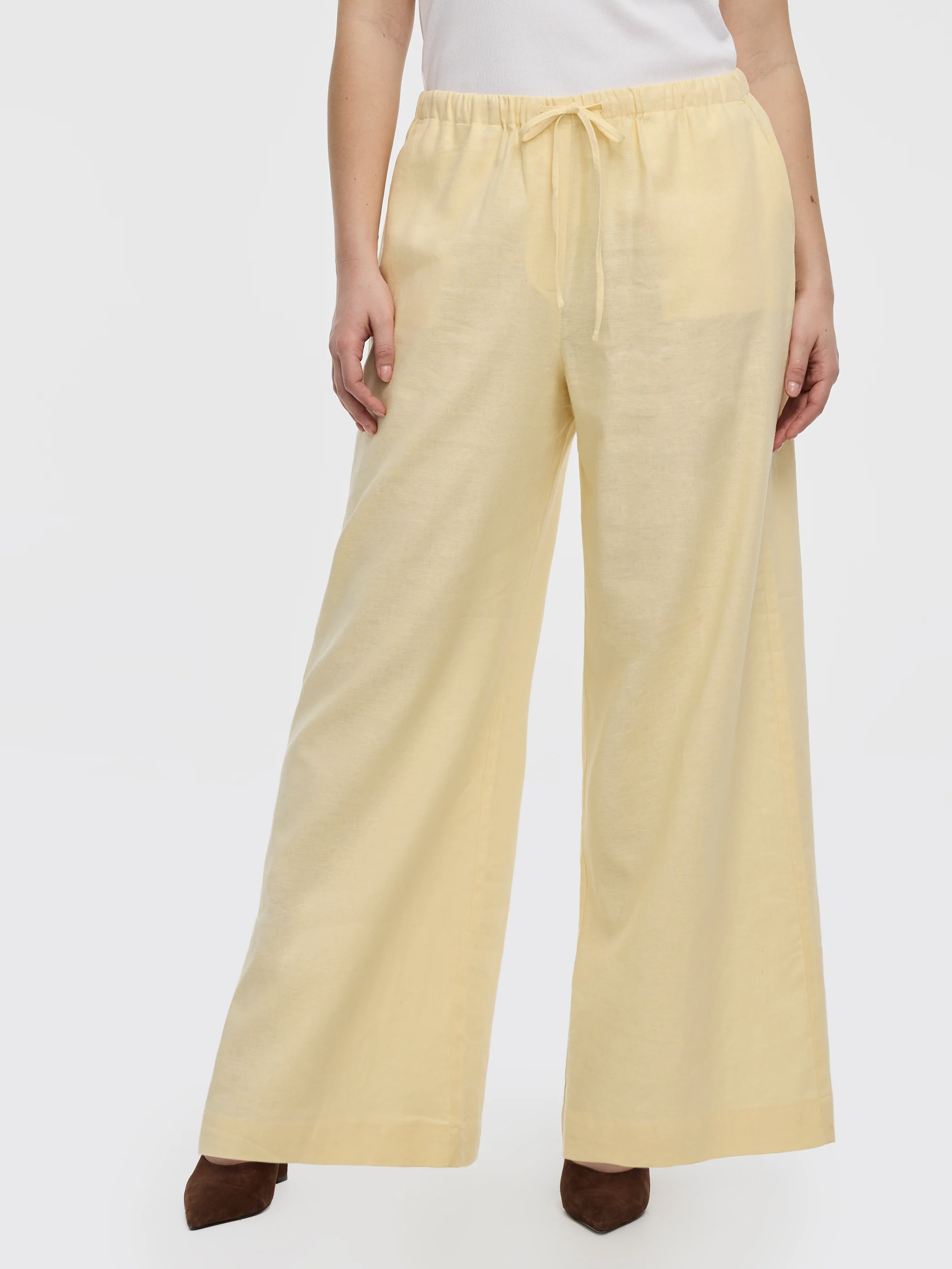 Wide-Leg Linen-Blend Pant - Image 42