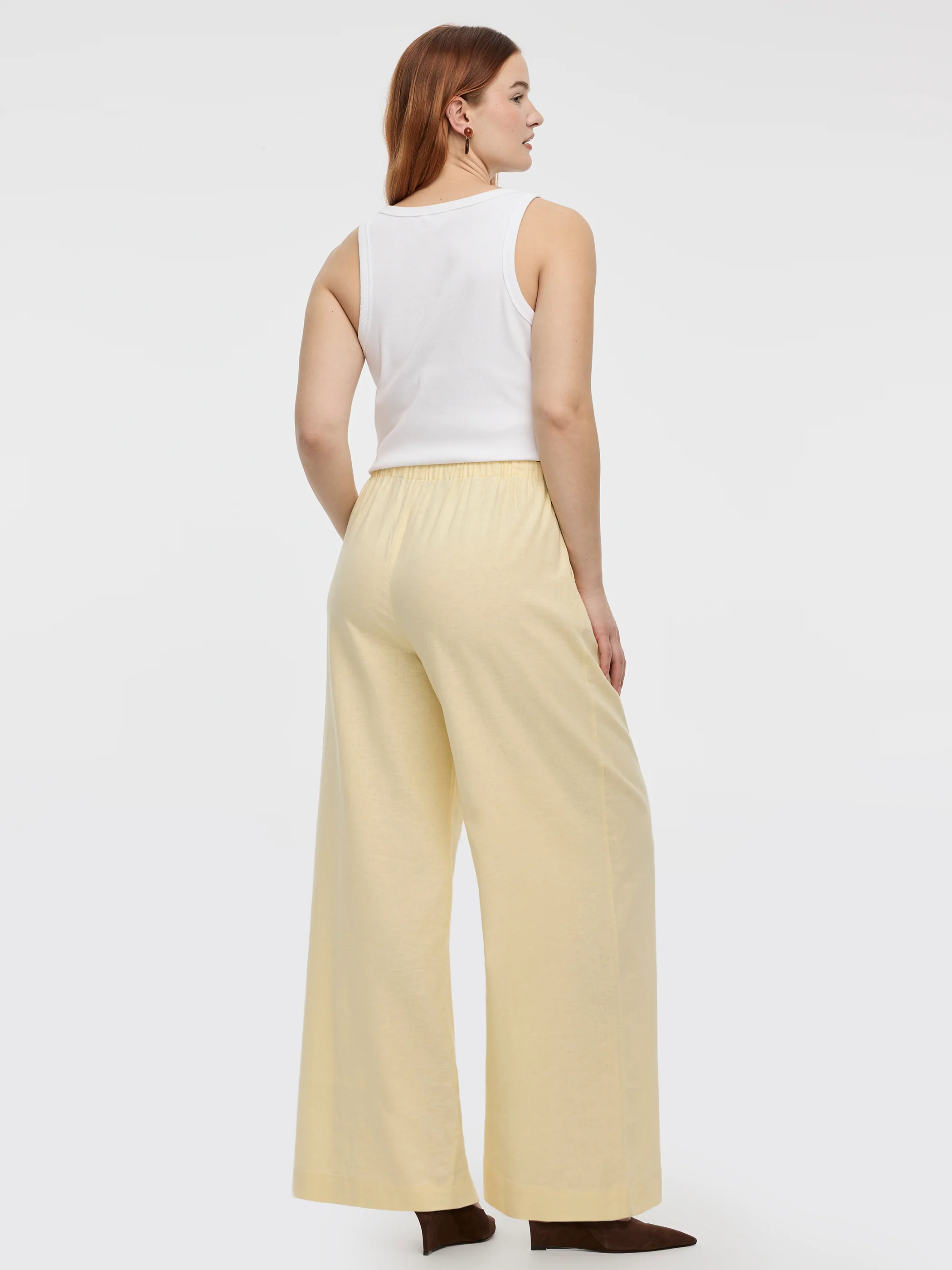 Wide-Leg Linen-Blend Pant - Image 44