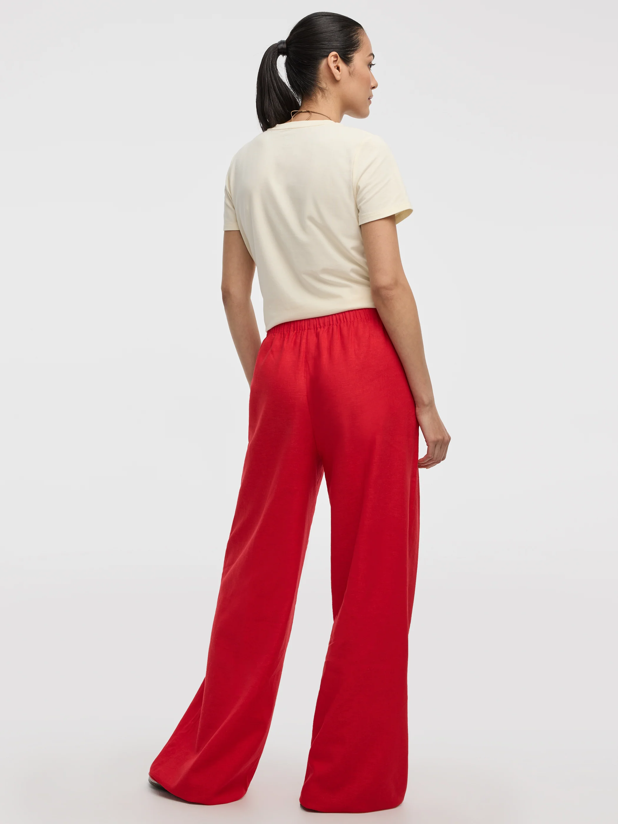 Wide-Leg Linen-Blend Pant - Image 49